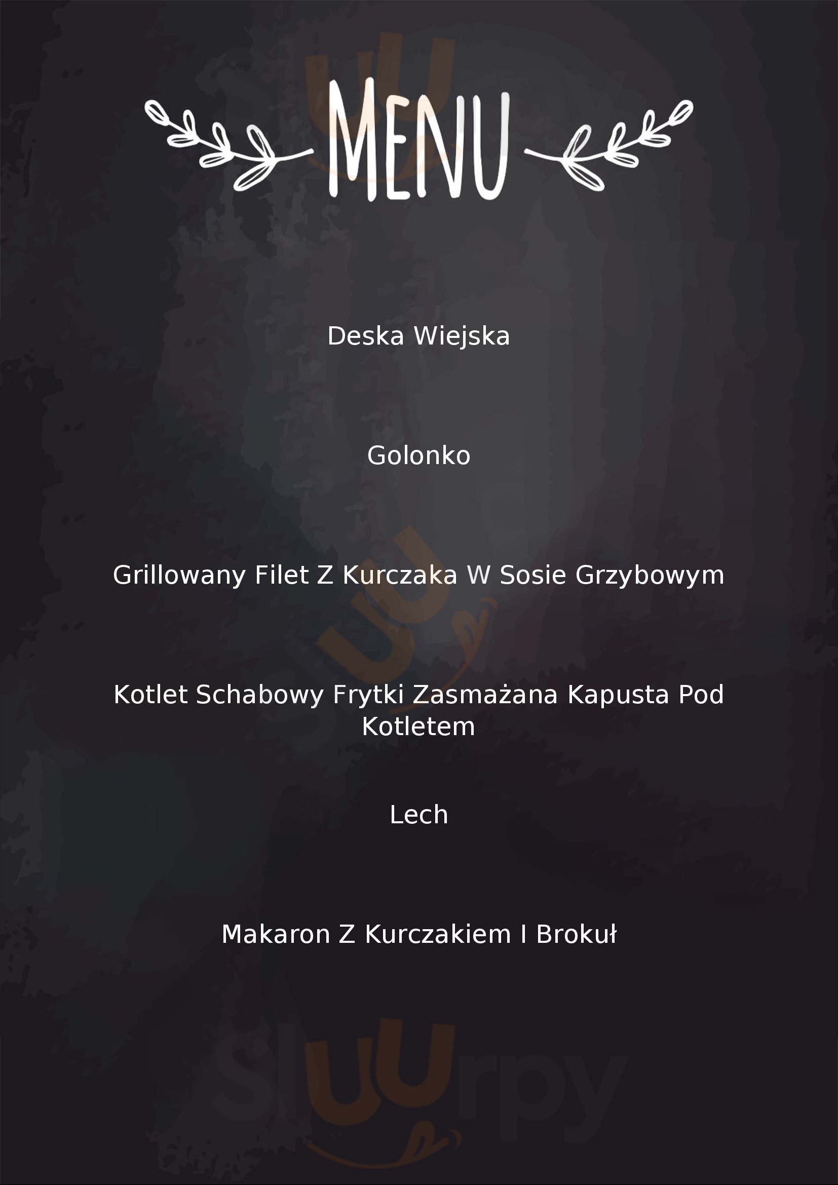 Restauracja Ogrodowa Jarosławiec Menu - 1