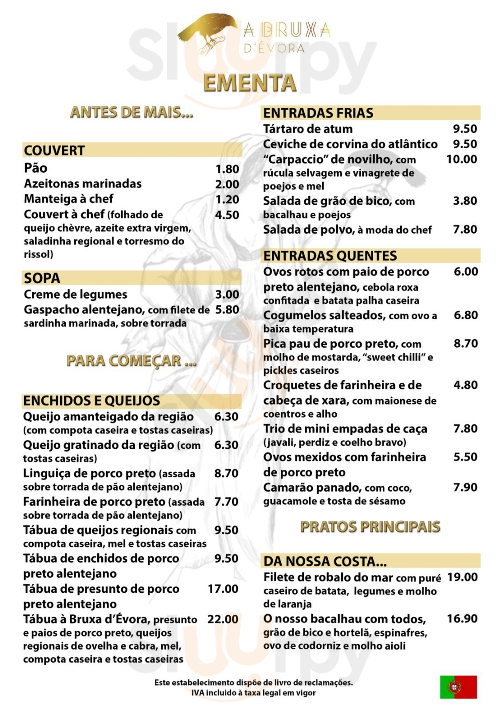 Restaurante A Bruxa D'Évora Évora Menu - 1
