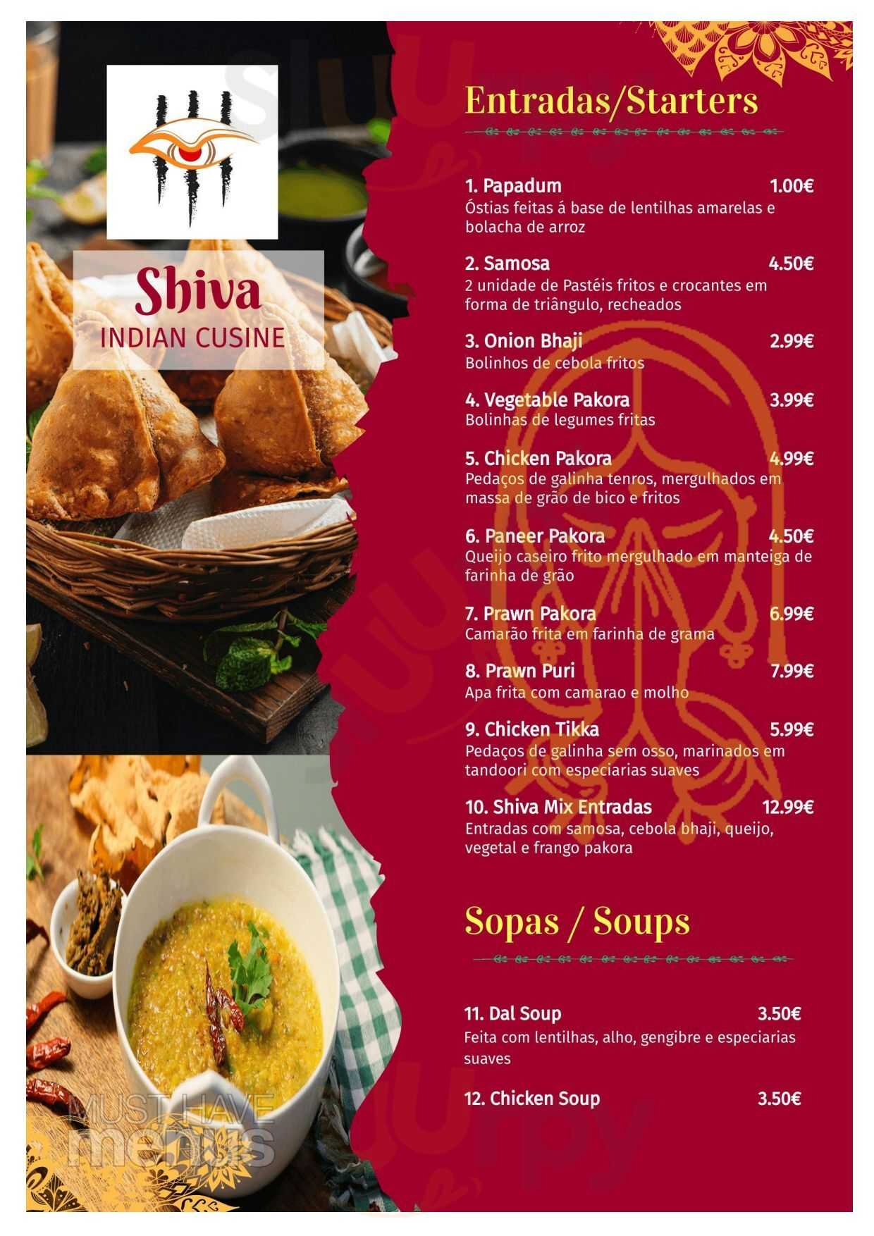Shiva Restaurant Indiano Ramada Menu - 1