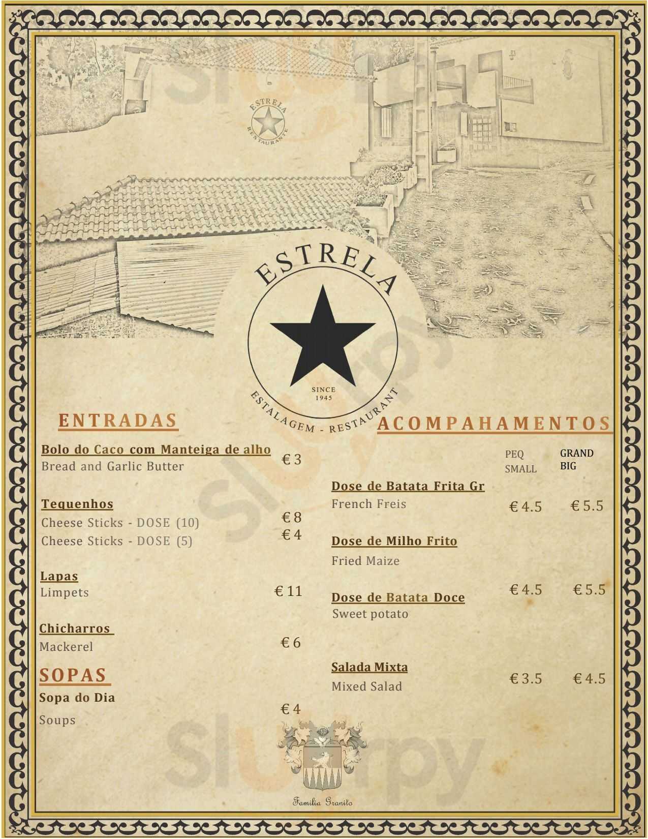 Restaurante Estrela Funchal Menu - 1