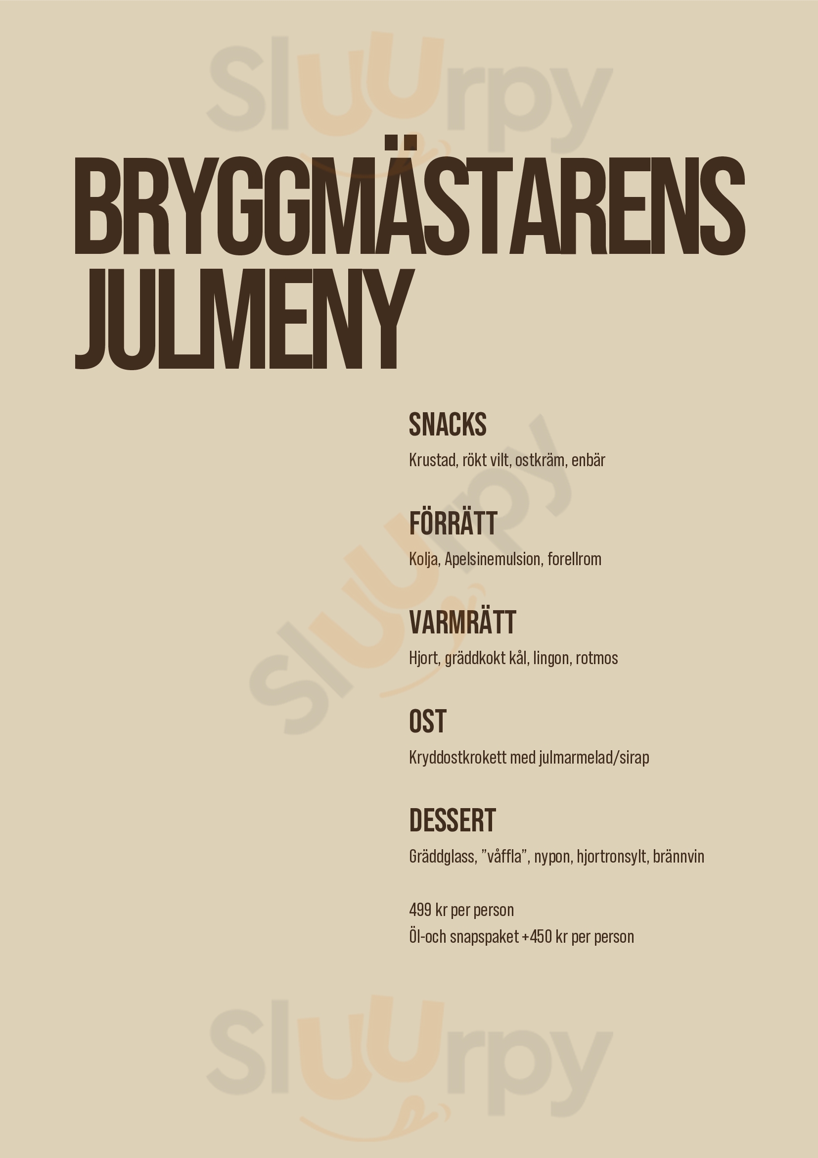 Poppels Öl&mat Jonsered Menu - 1