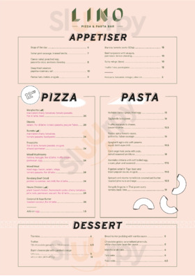 Lino Pizza & Pasta Bar, Singapore - Restaurant Menu, Reviews and Prices