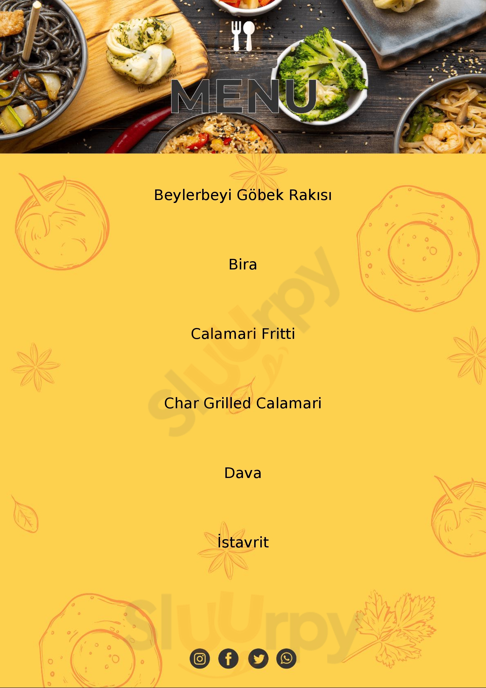 Poyraz Sahil Balık Restaurant İstanbul Menu - 1