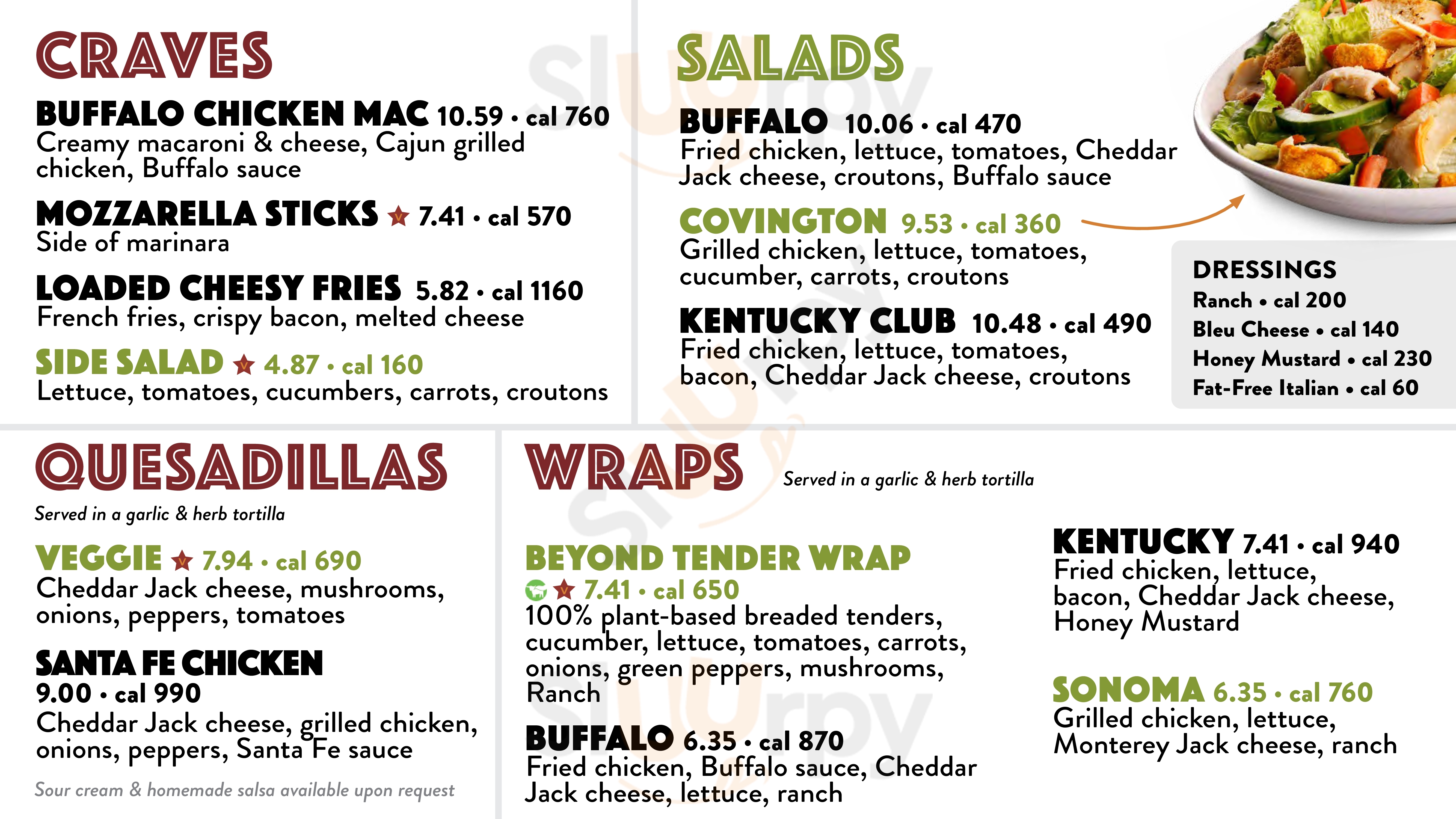 Wow American Eats Covington Menu - 1