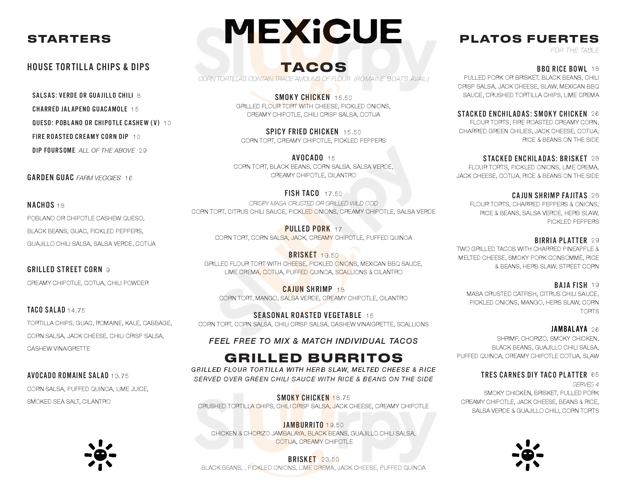 Main Menu - Mexicue