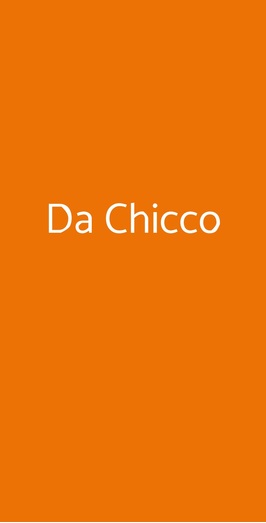 Da Chicco, Roma