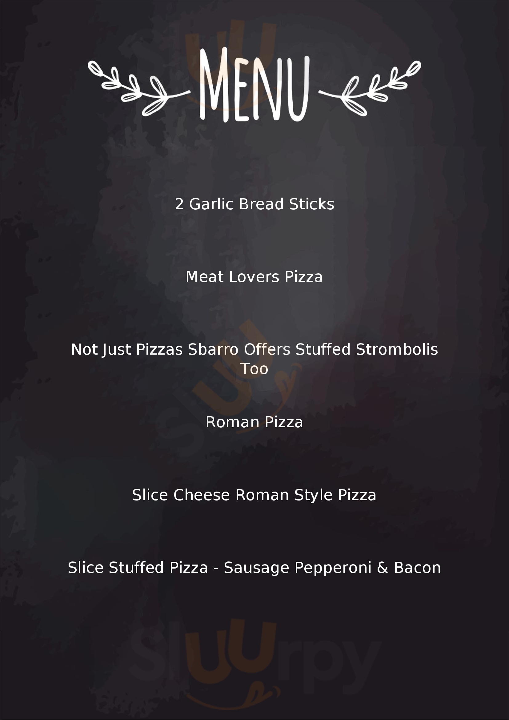 Sbarro Miami Menu - 1