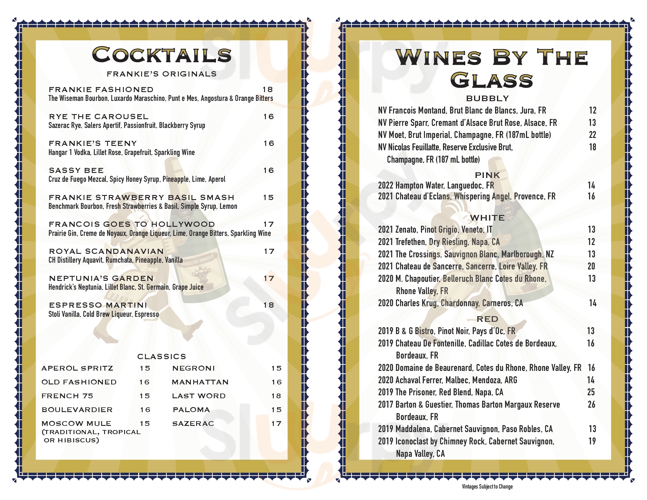 Main Menu - Francois Frankie