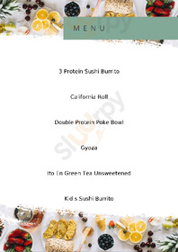 Koifin Poke Sushi Burrito menu