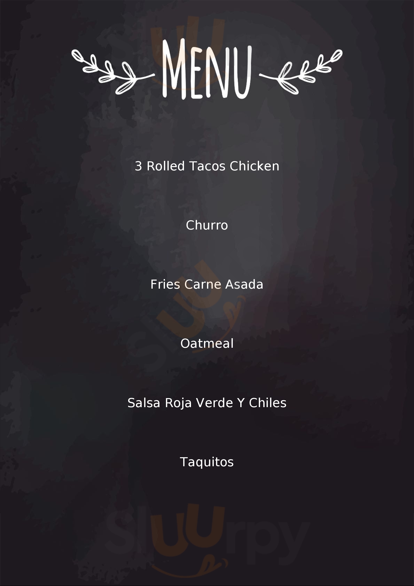 Menu Fuudies - Roberto's Taco Shop