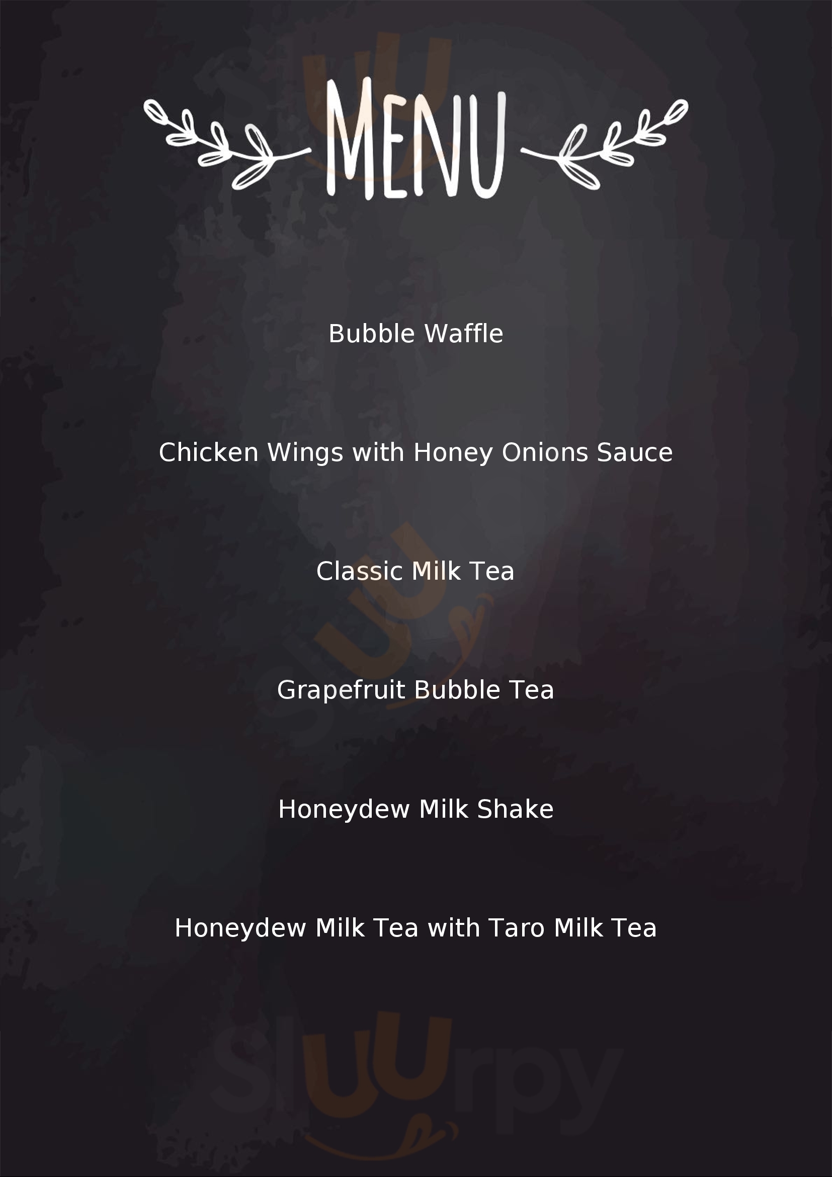 Menu Fuudies - Initial Tea