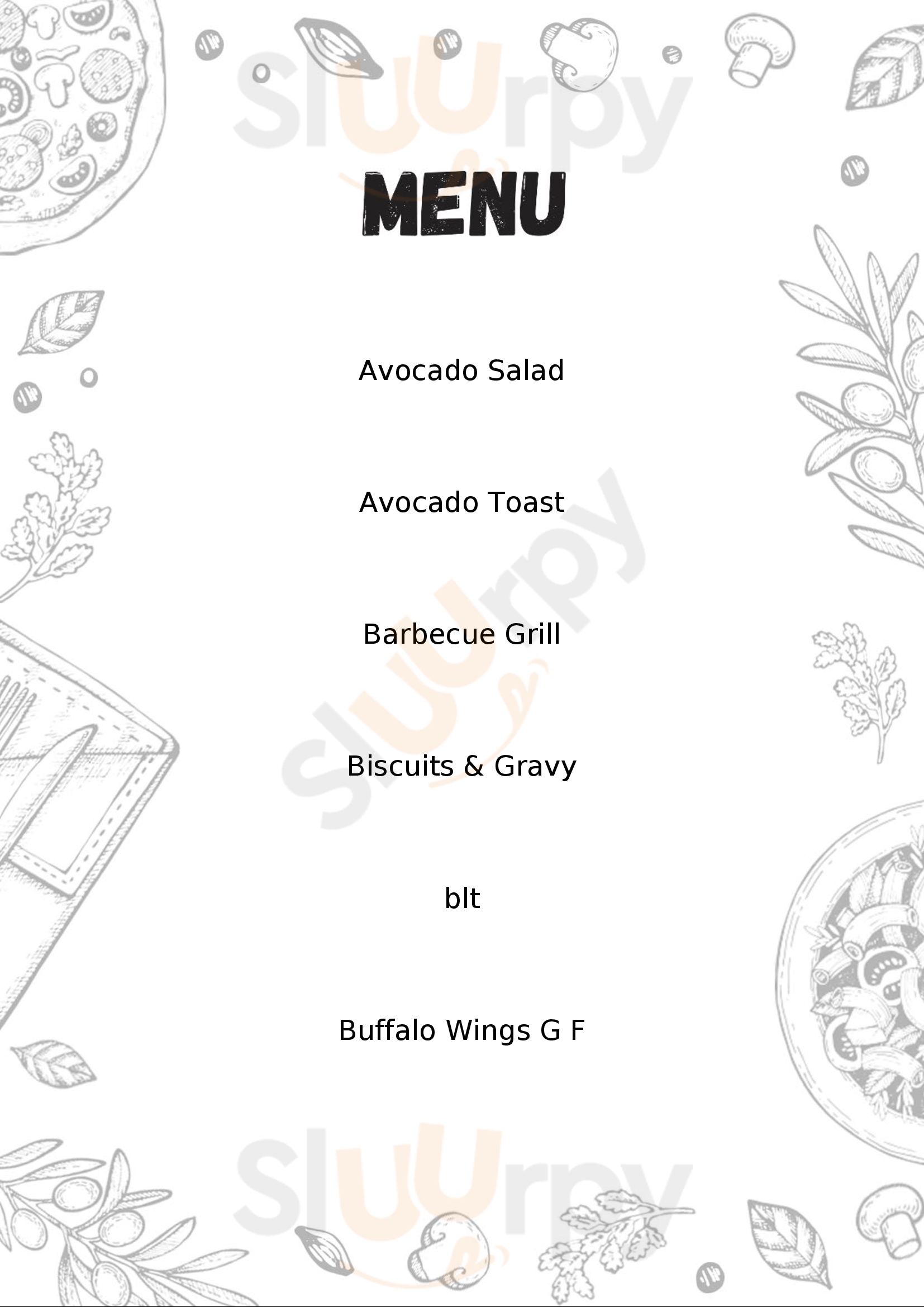 Menu Fuudies - Falcon Coffee Bar