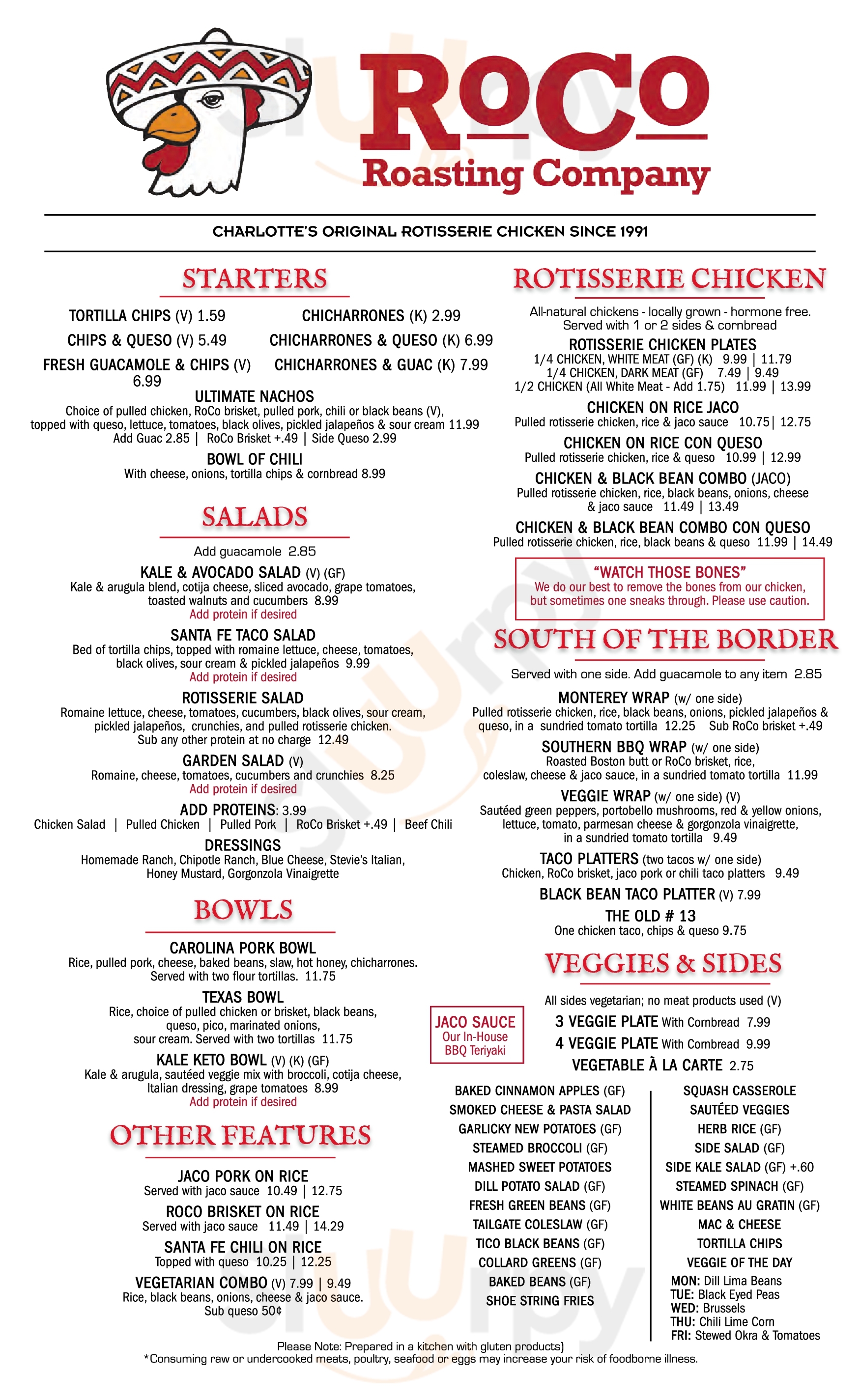 The Roasting Company Charlotte Menu - 1