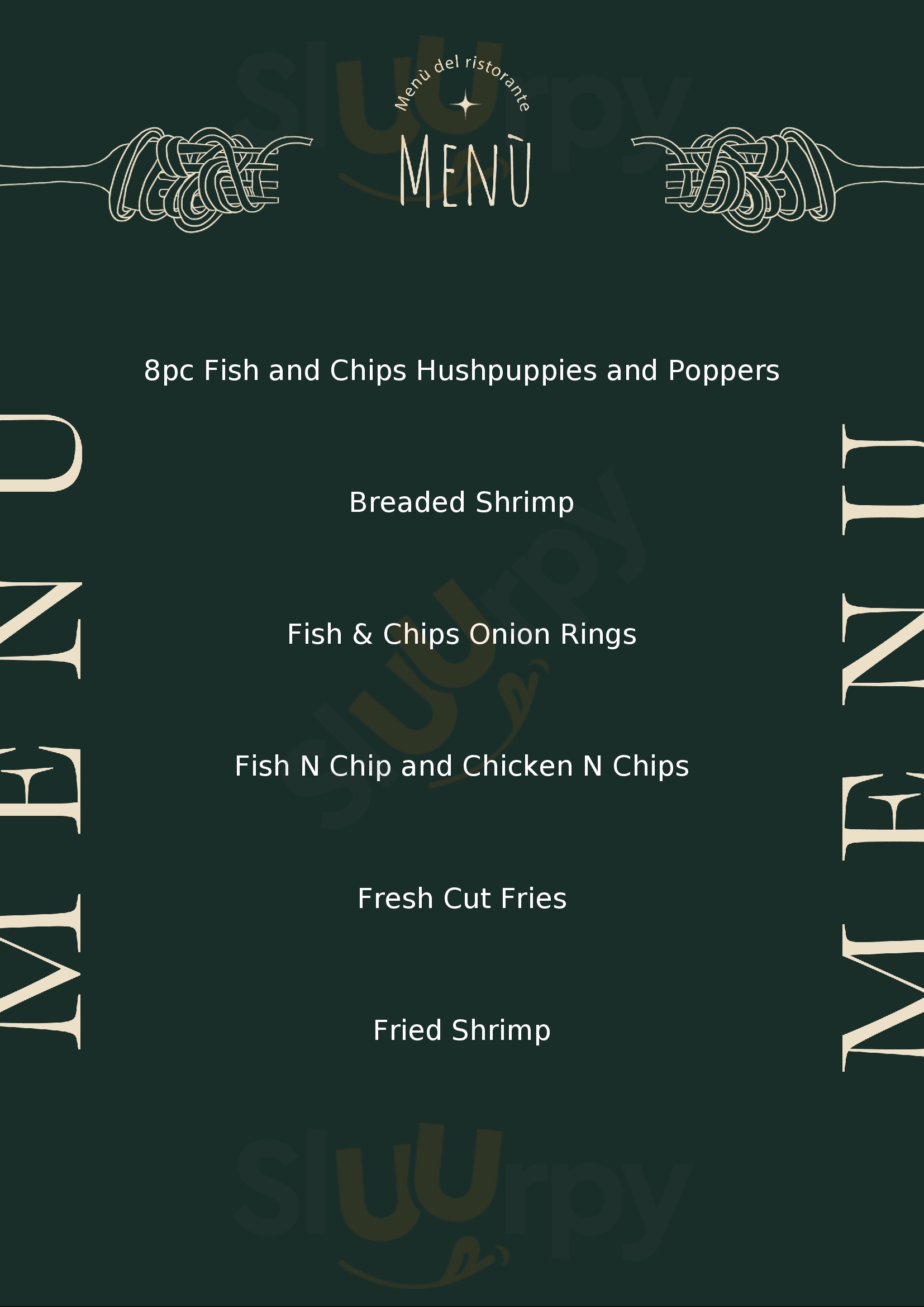Menu Fuudies - H. Salt Fish & Chips
