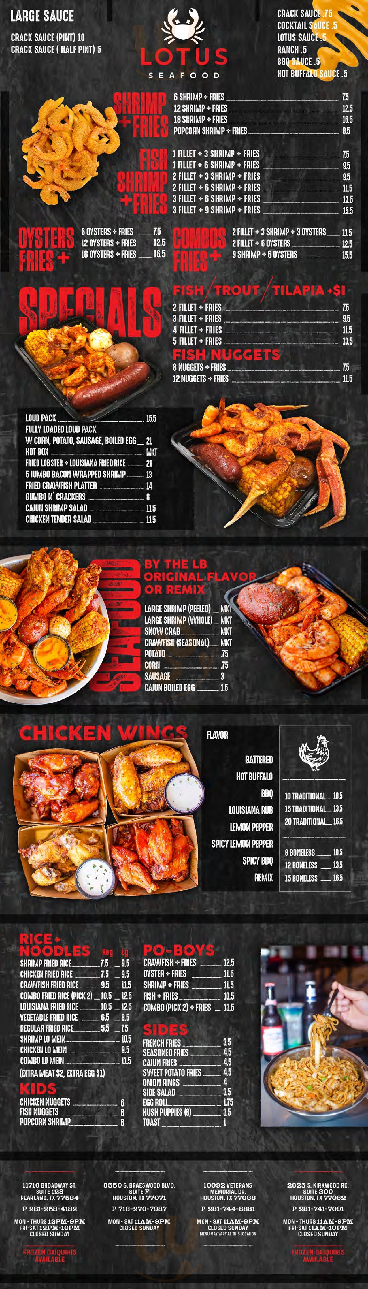 Main Menu - Lotus Seafood Restaurant