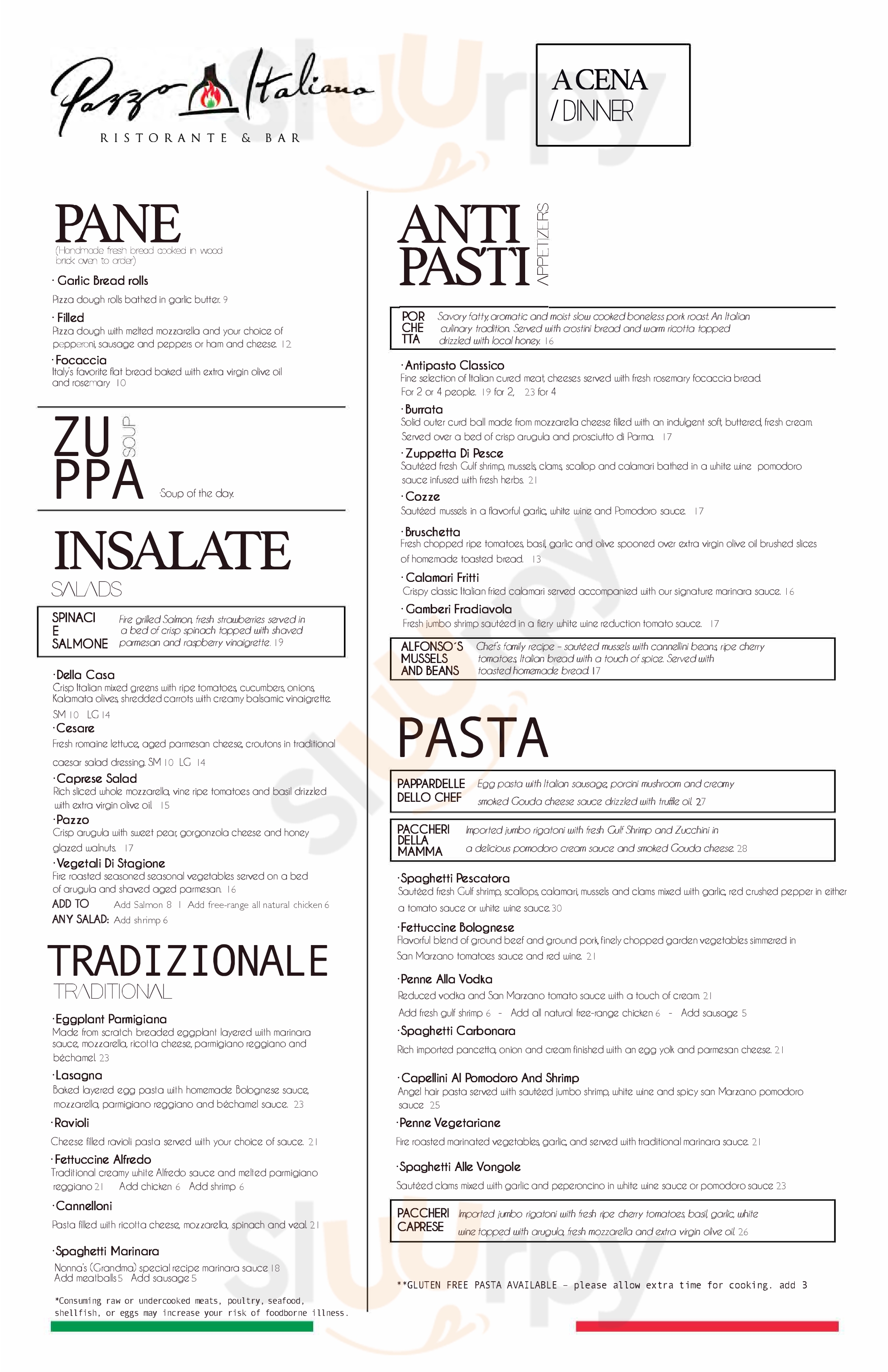 Pazzo Italiano Santa Rosa Beach Santa Rosa Beach Menu - 1