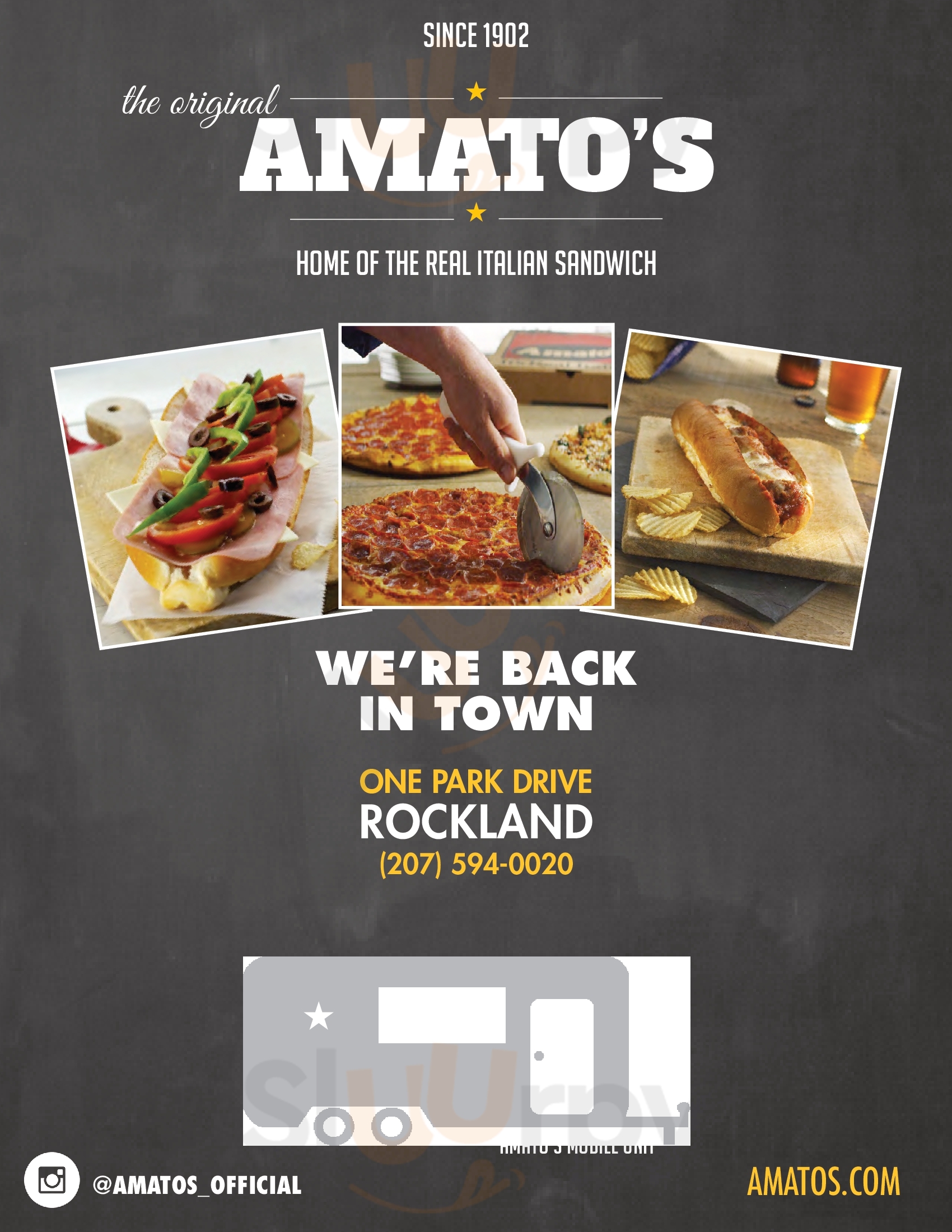 Amato's Rockland Food Trailer Rockland Menu - 1