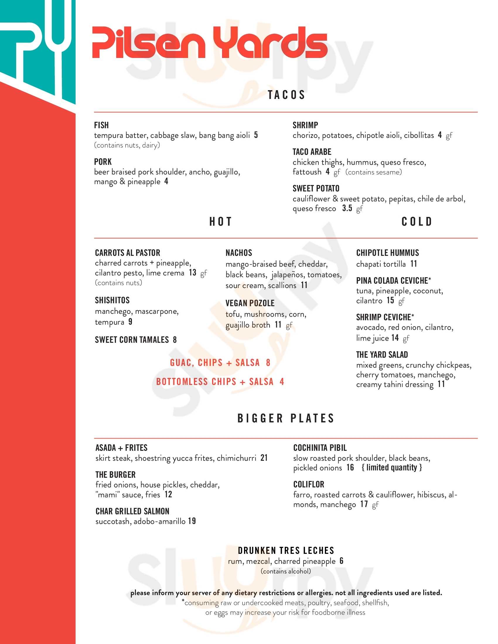 Pilsen Yards Chicago Menu - 1