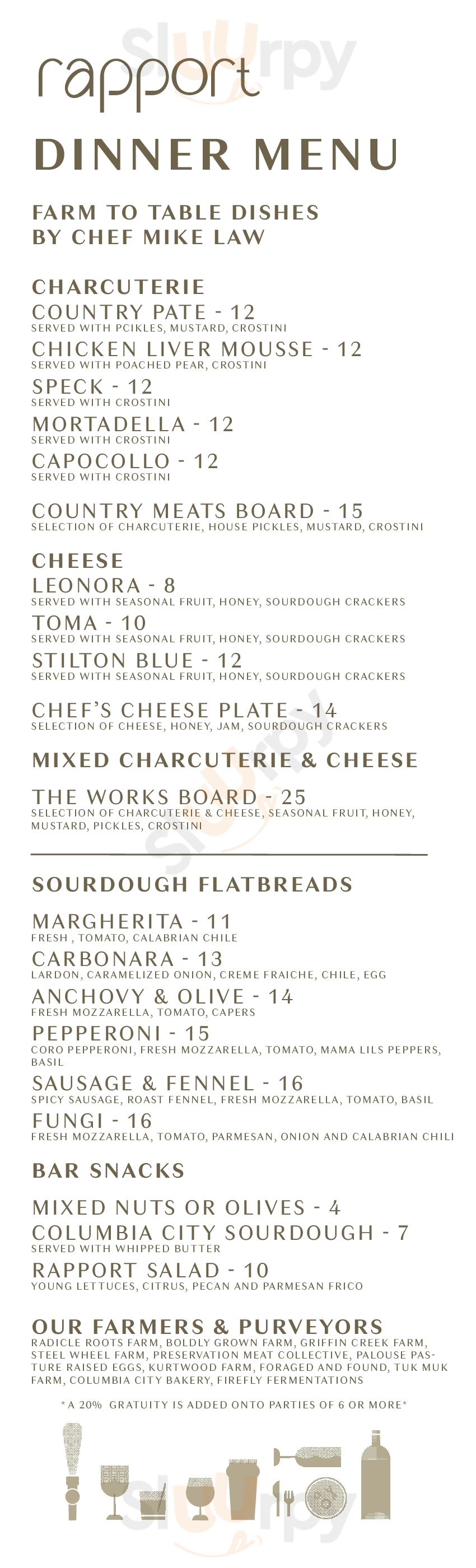 Rapport Seattle Seattle Menu - 1