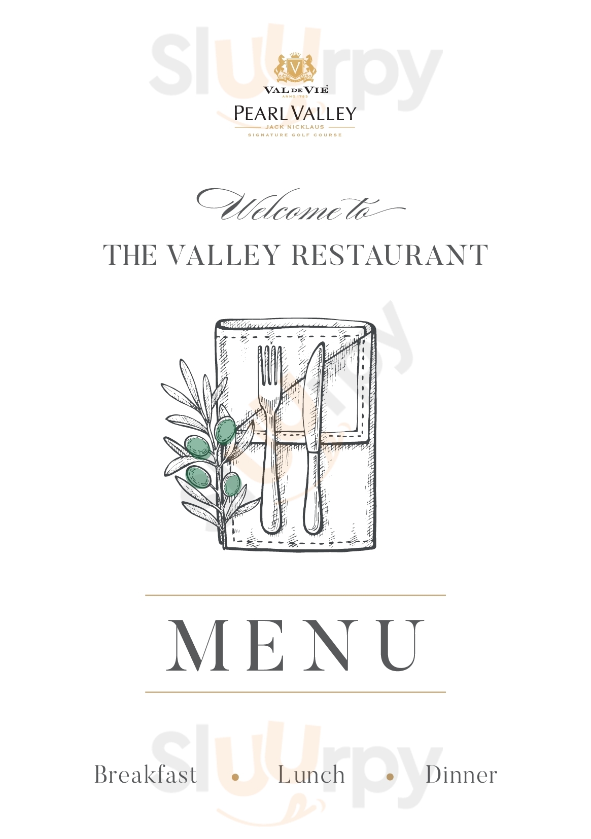 The Valley Restaurant At Pearl Valley Paarl Menu - 1