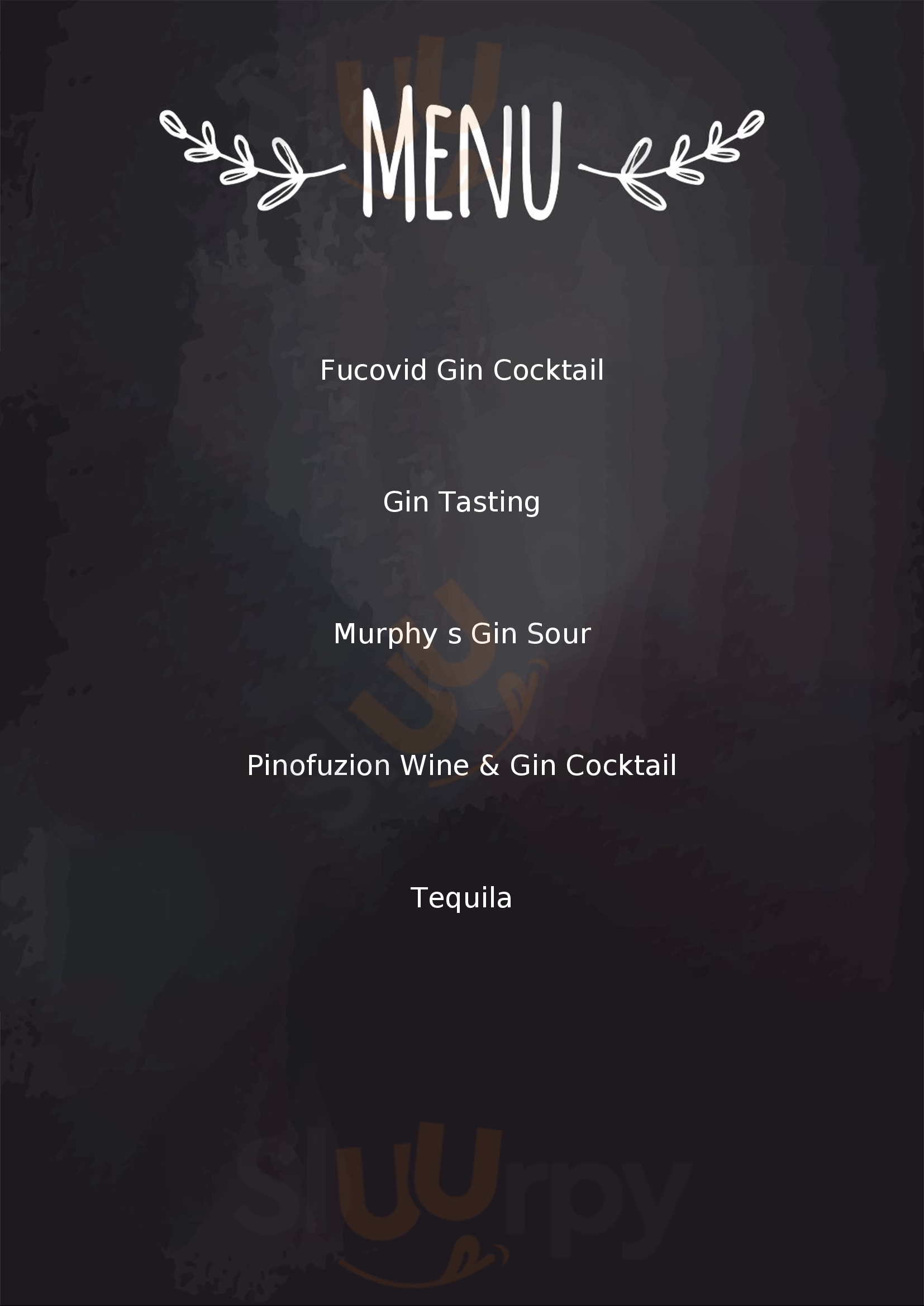 Murphy's Flaw Wine & Gin Bar Somerset West Menu - 1
