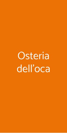 Osteria Dell'oca, Sutri