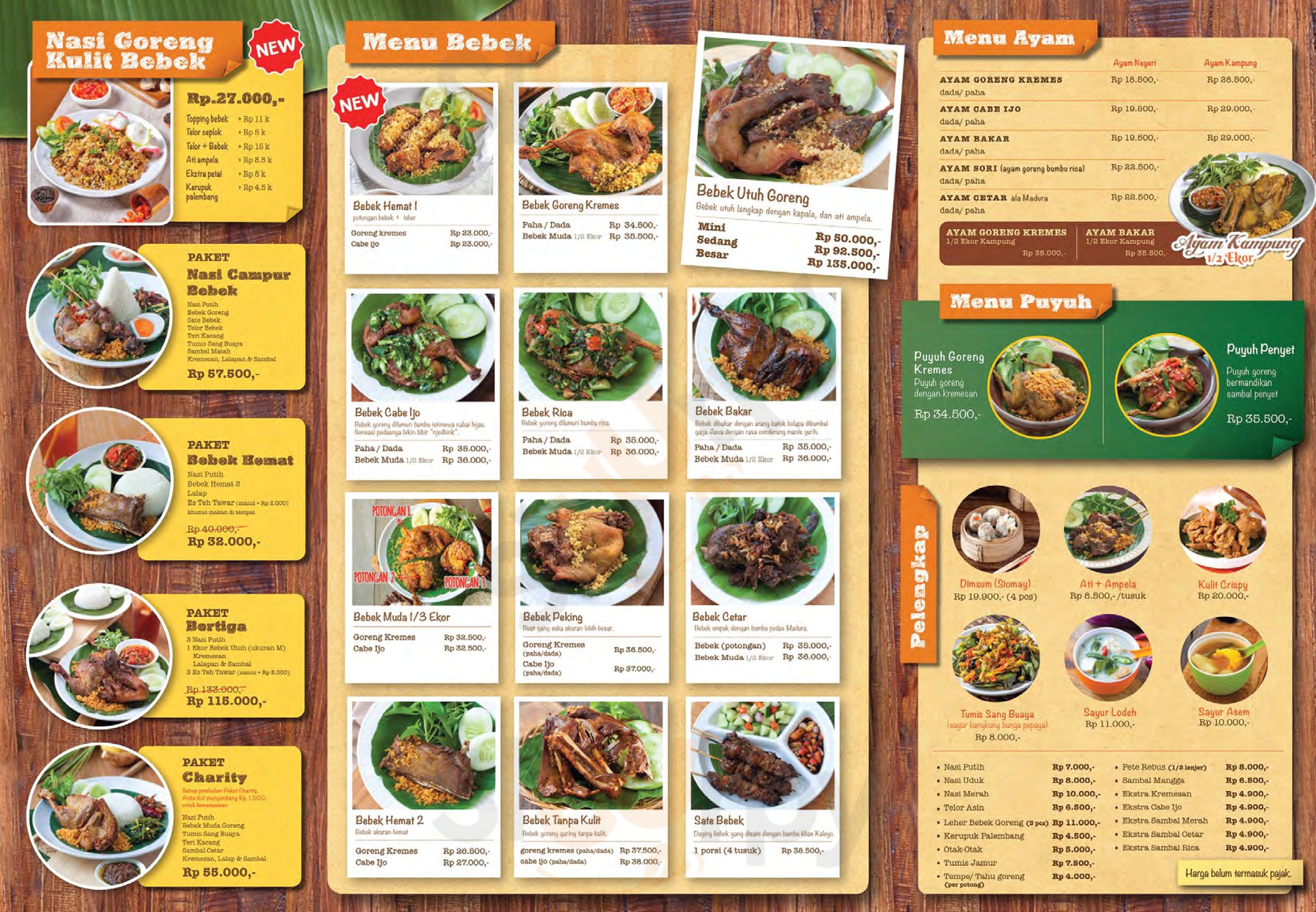 Bebek Kaleyo Cabang 6 Jakarta Menu - 1