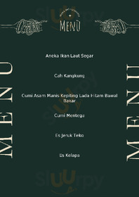 Ikan Bakar Bu Sri menu