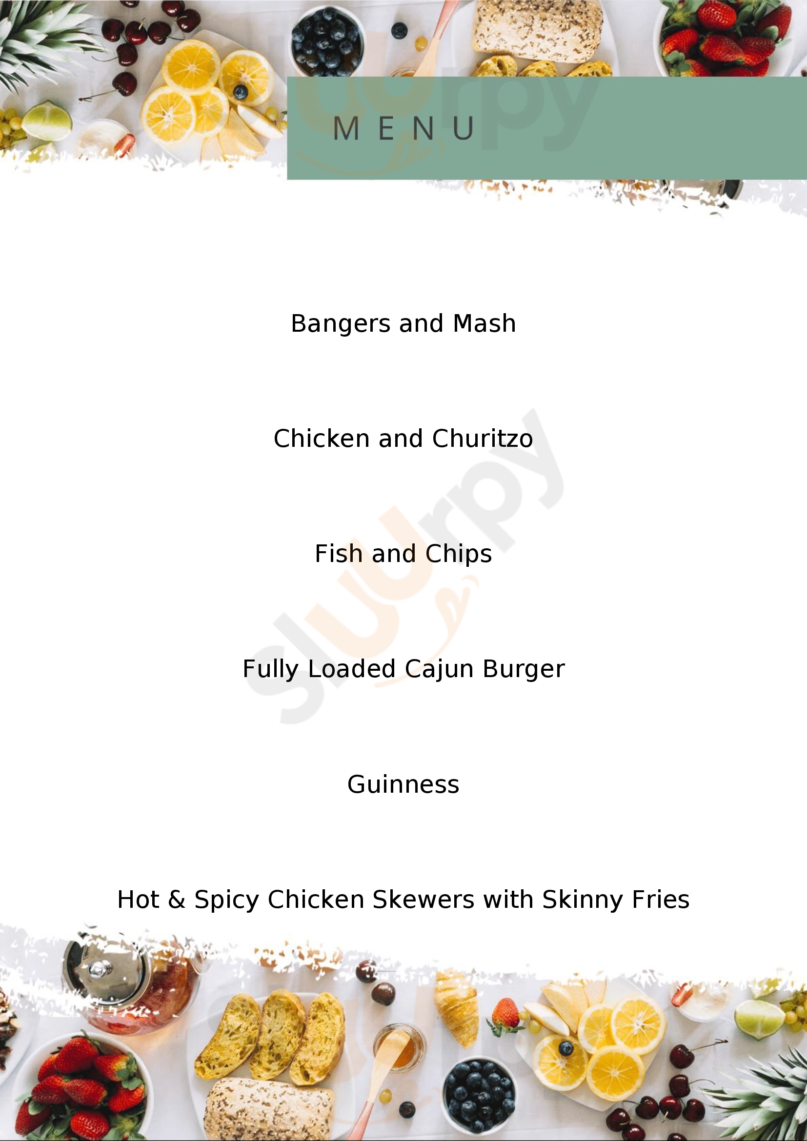 Marquis Of Granby Stoke-on-Trent Menu - 1