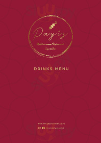 Payiz Mediterranean Restaurant Cafe & Bar menu