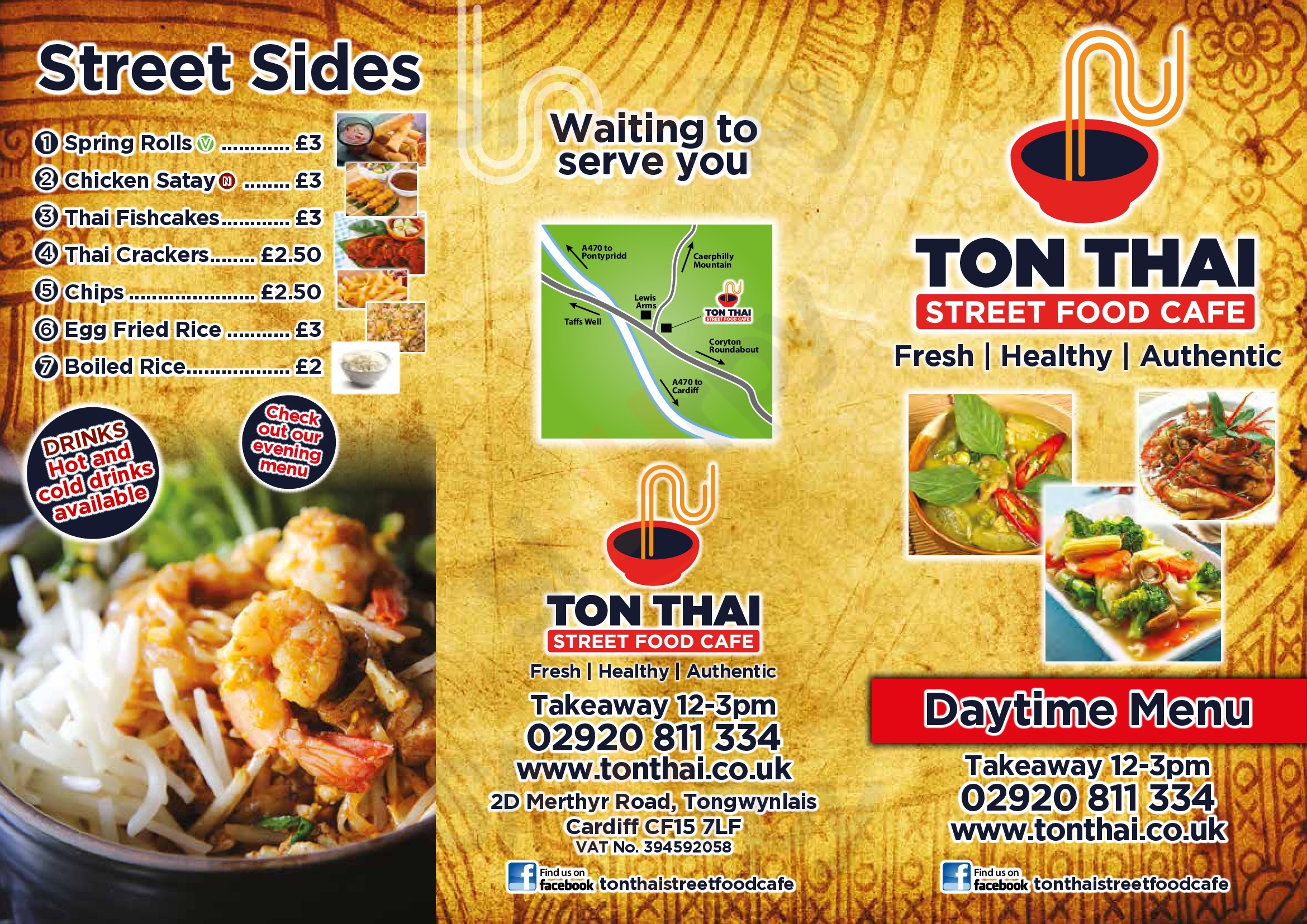 Ton Thai Street Food Cafe Cardiff Menu - 1