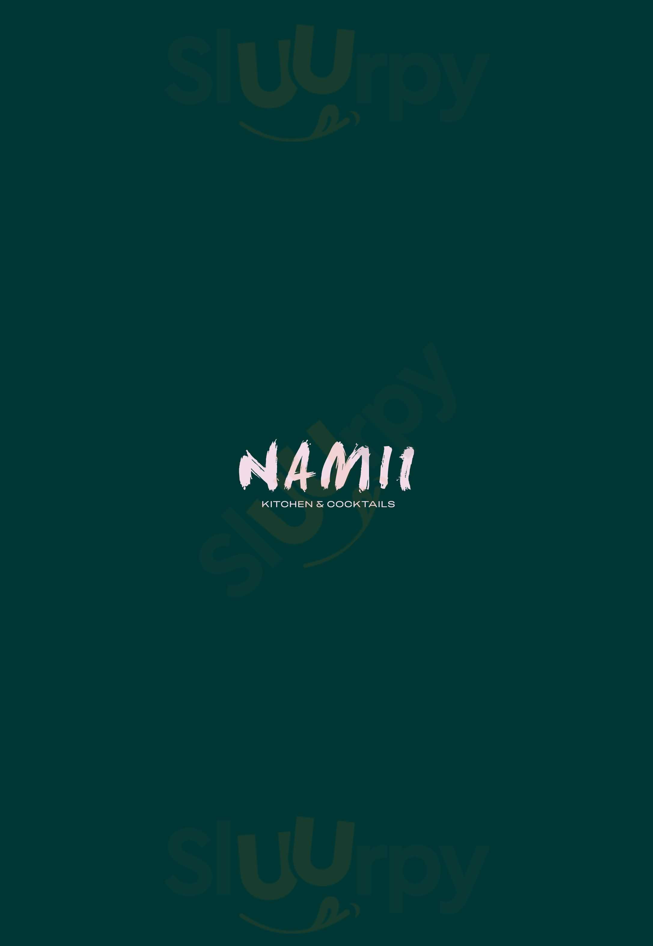 Namii Kitchen & Cocktails Manchester Menu - 1