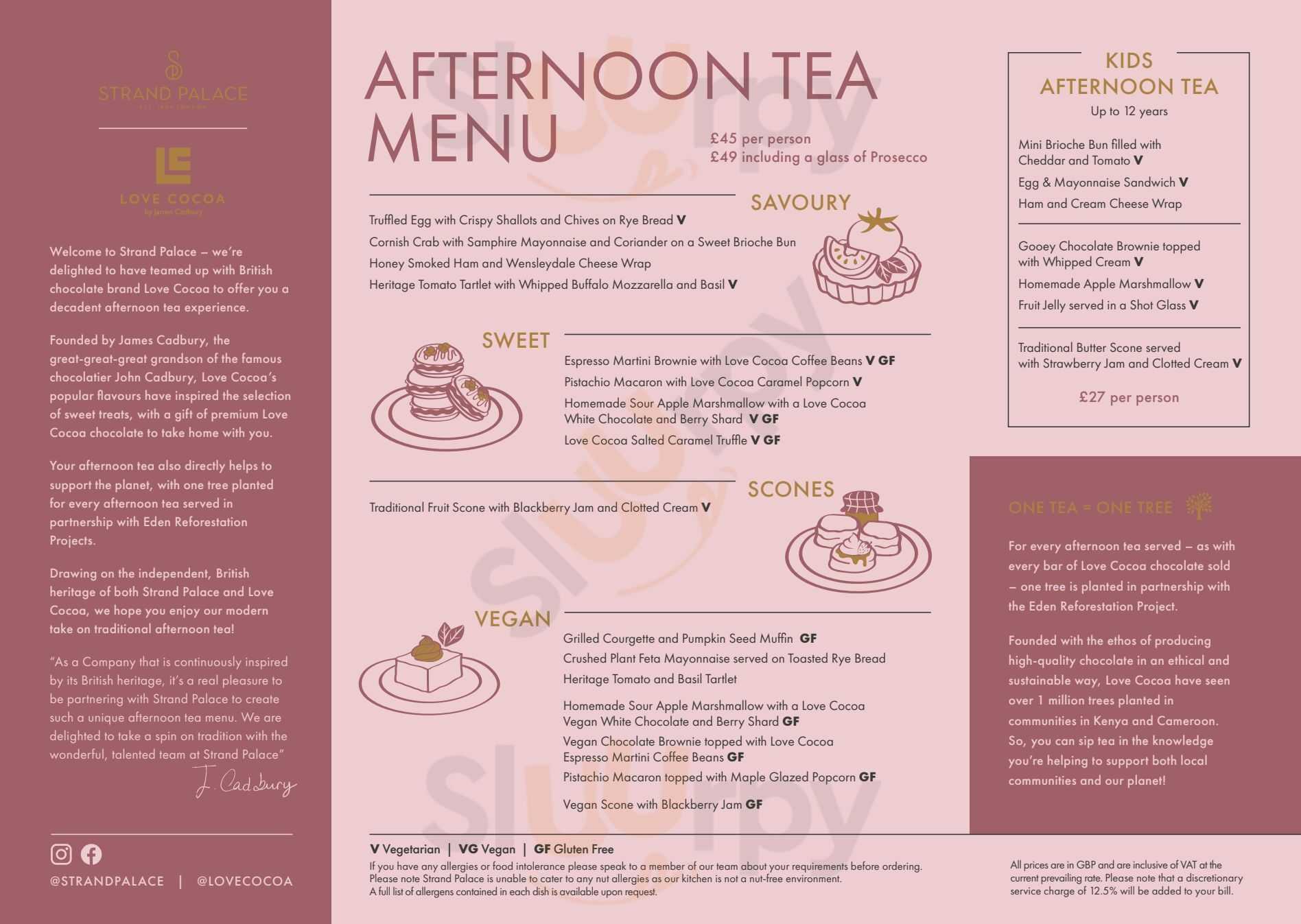 Afternoon Tea London Menu - 1