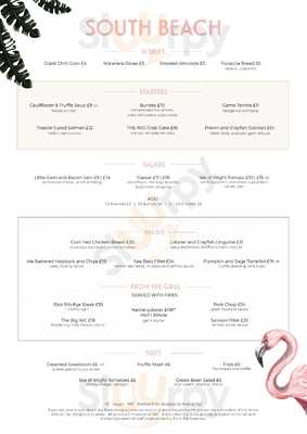 South Beach Restaurant & Bar menu