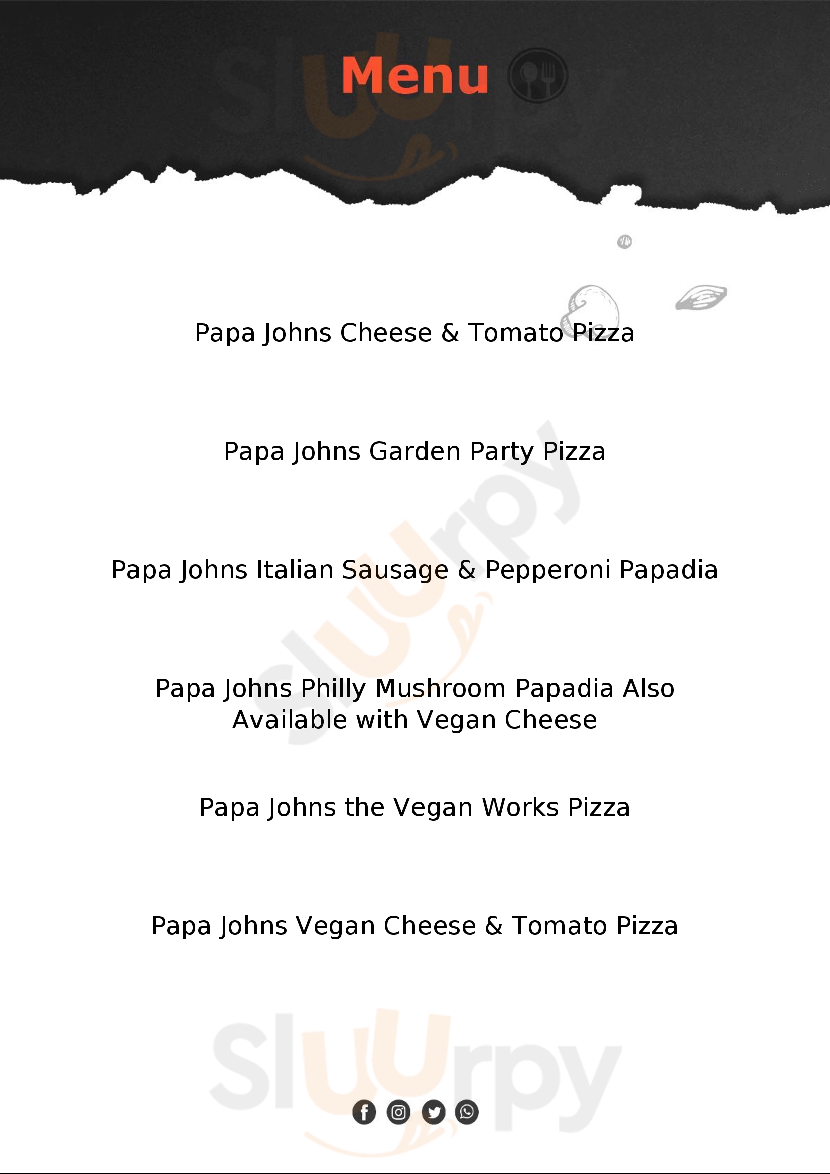 Papa Johns Pizza Middlesbrough Menu - 1