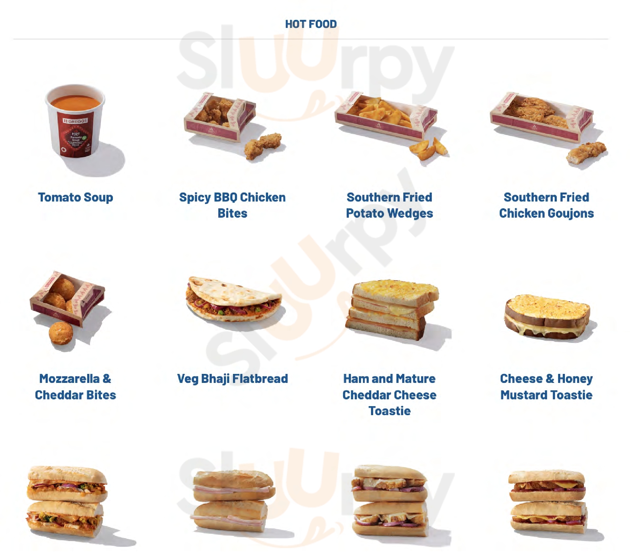 Greggs - Queens Square Bus Station Liverpool Menu - 1