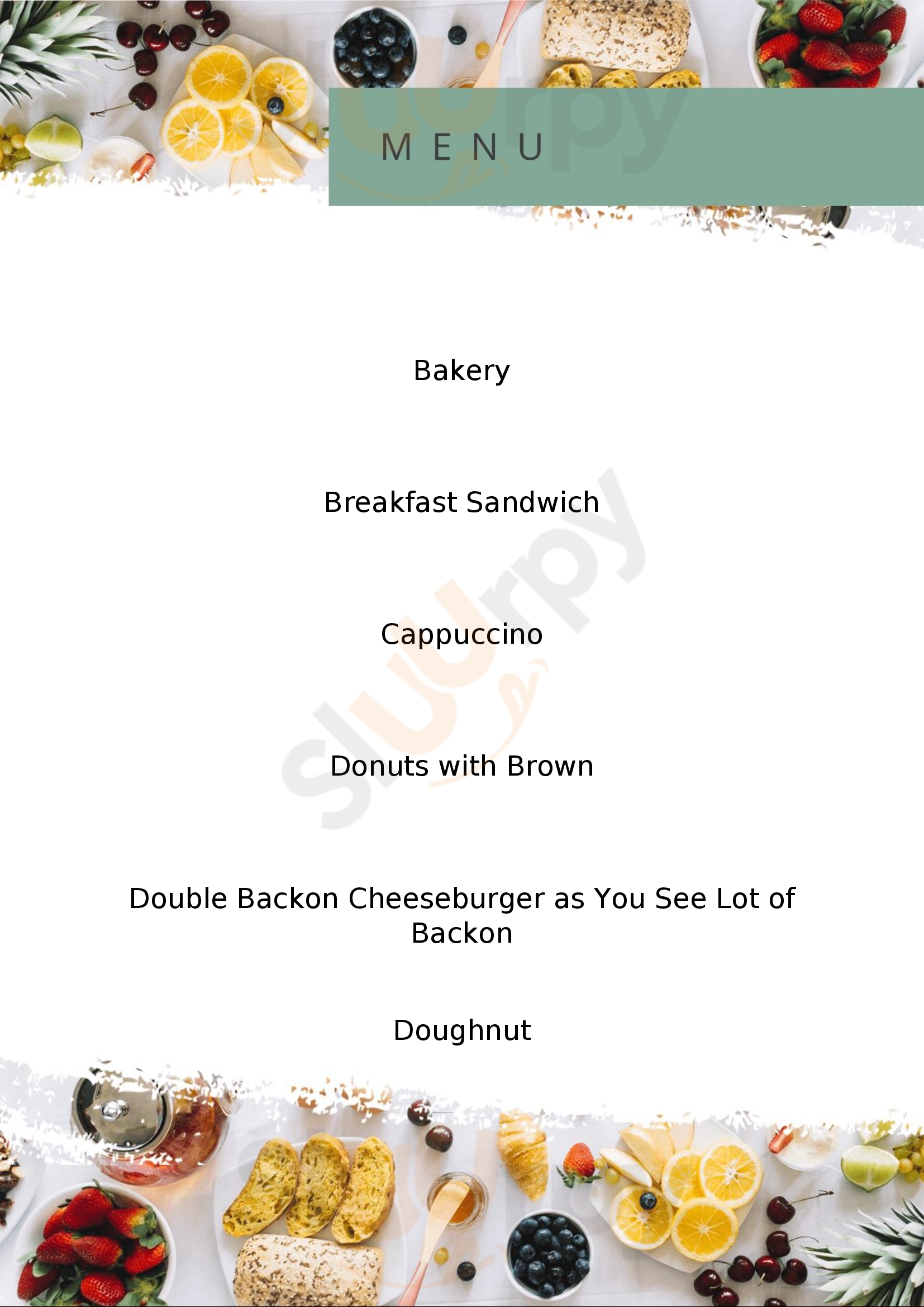 Tim Hortons Portadown Menu - 1