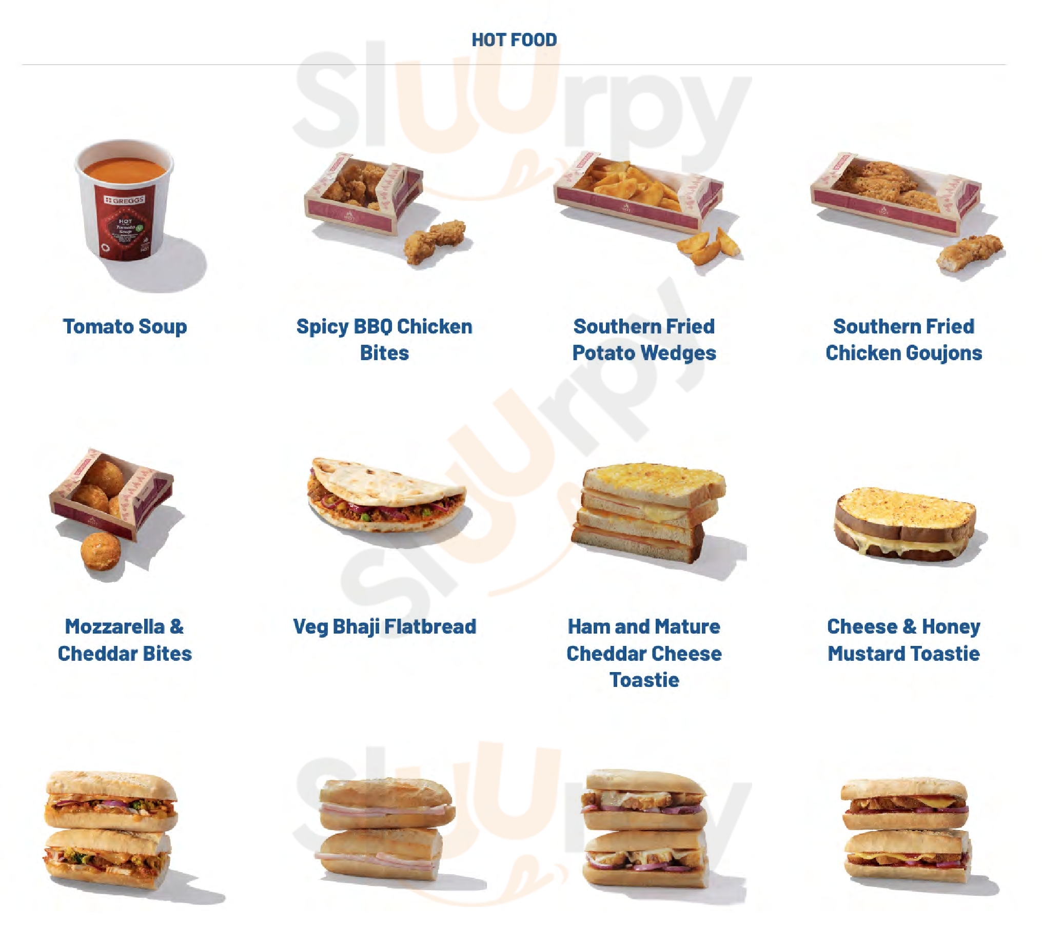 Main Menu - Greggs