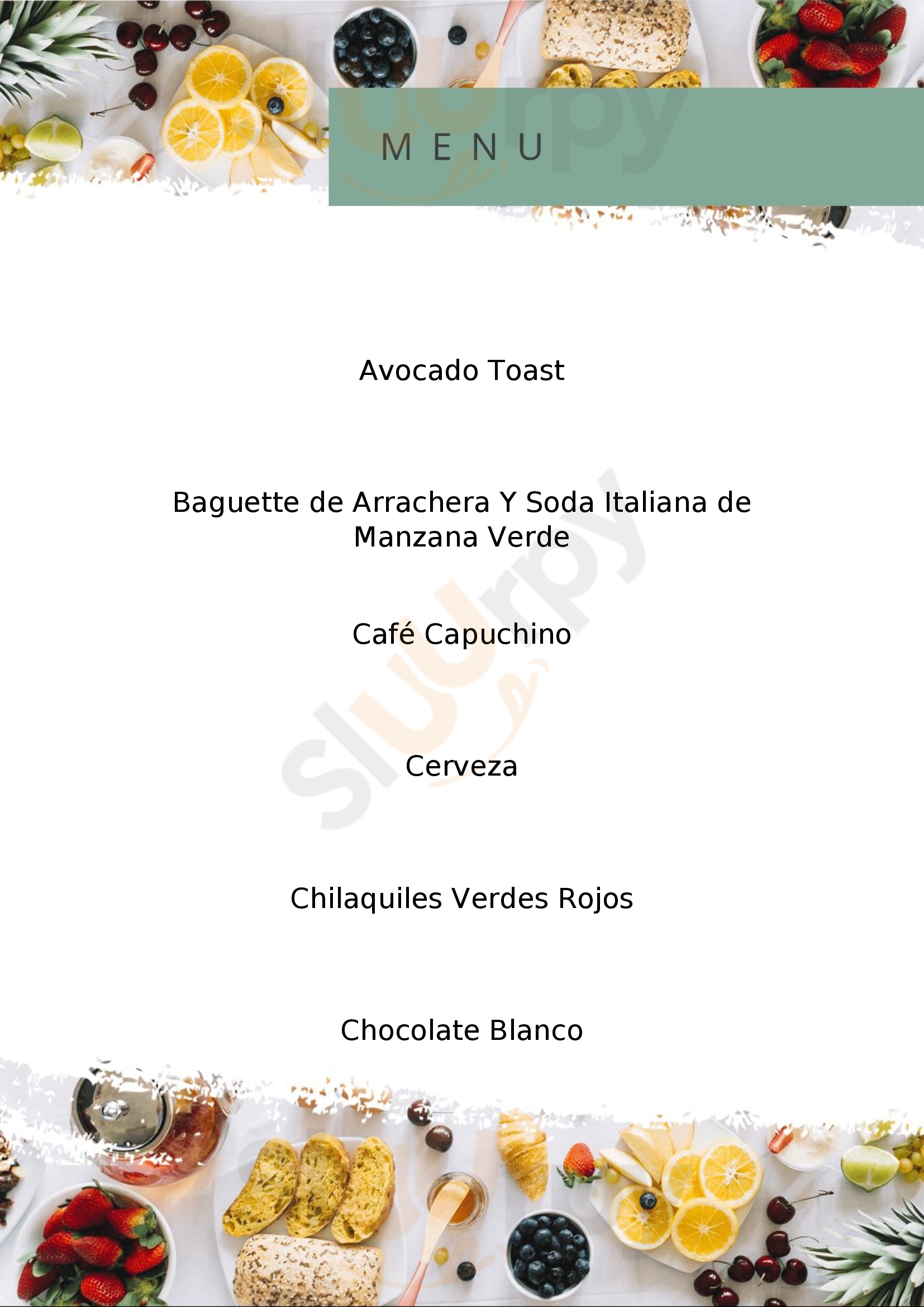 Serenna Restaurante & Café Gourmet Ciudad de México Menu - 1