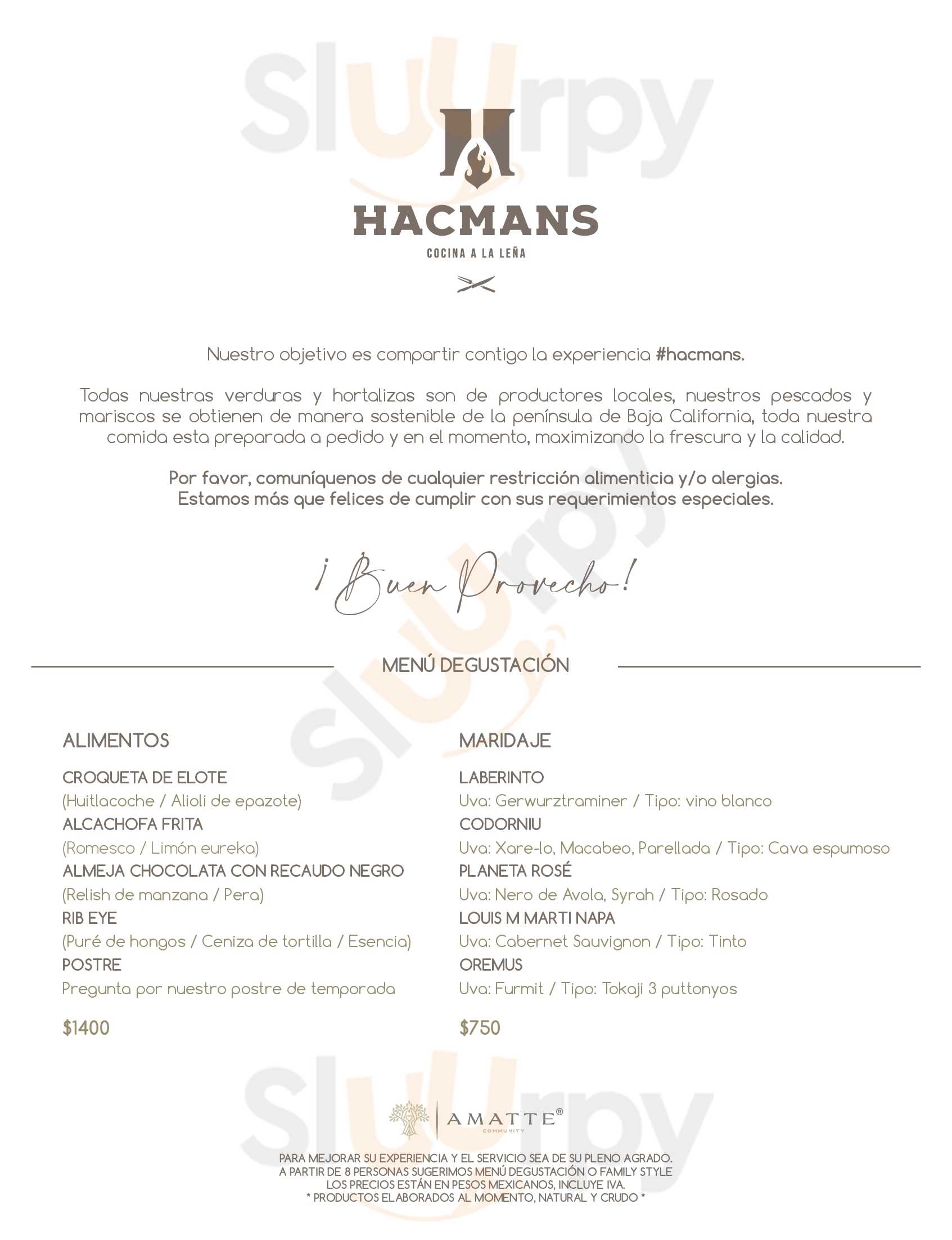 Hacmans Cocina A La Leña San Miguel de Allende Menu - 1