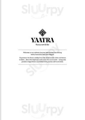 Yaatra Restaurant And Bar menu