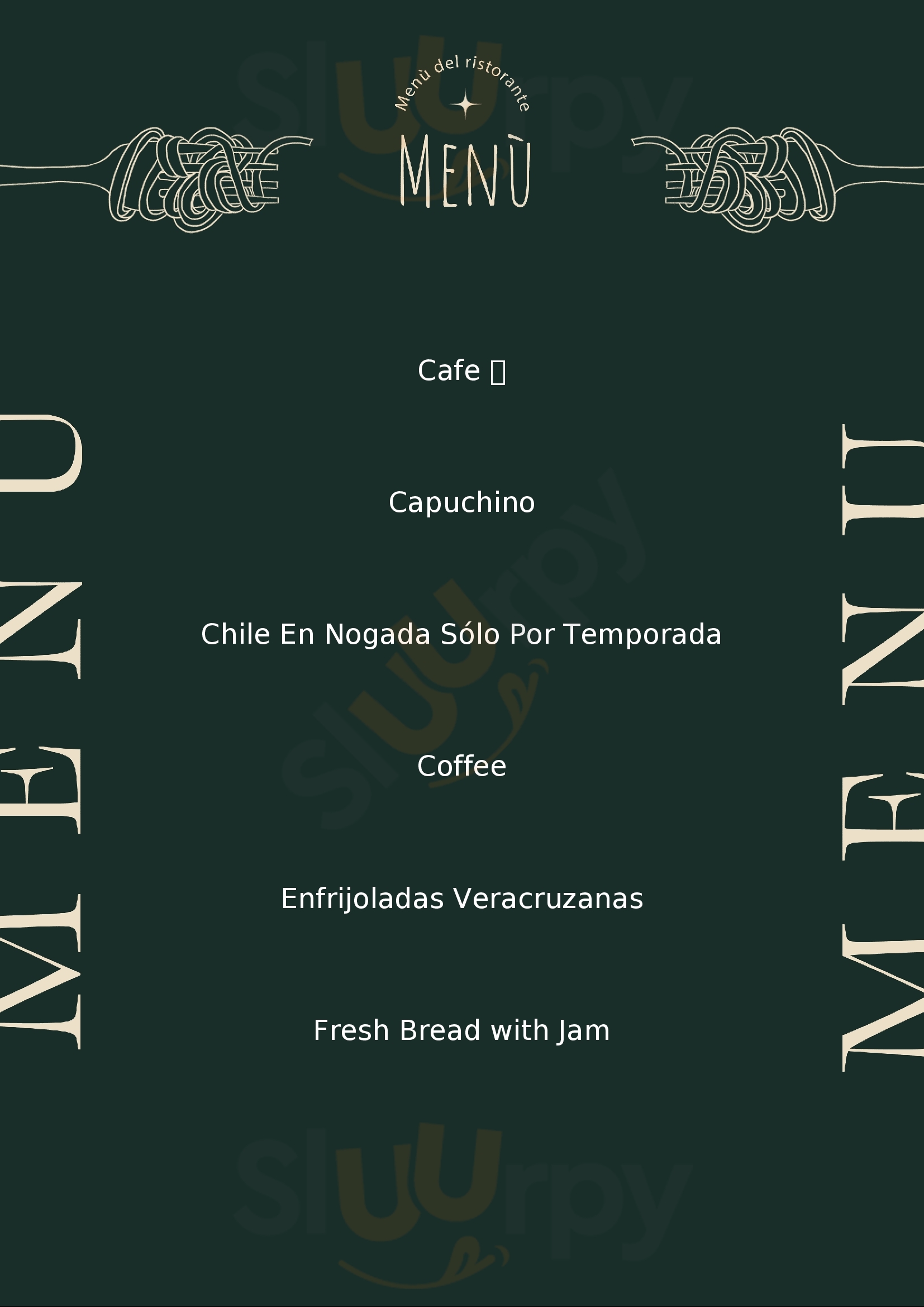 Santa Ana Gastro Cafe San Miguel de Allende Menu - 1