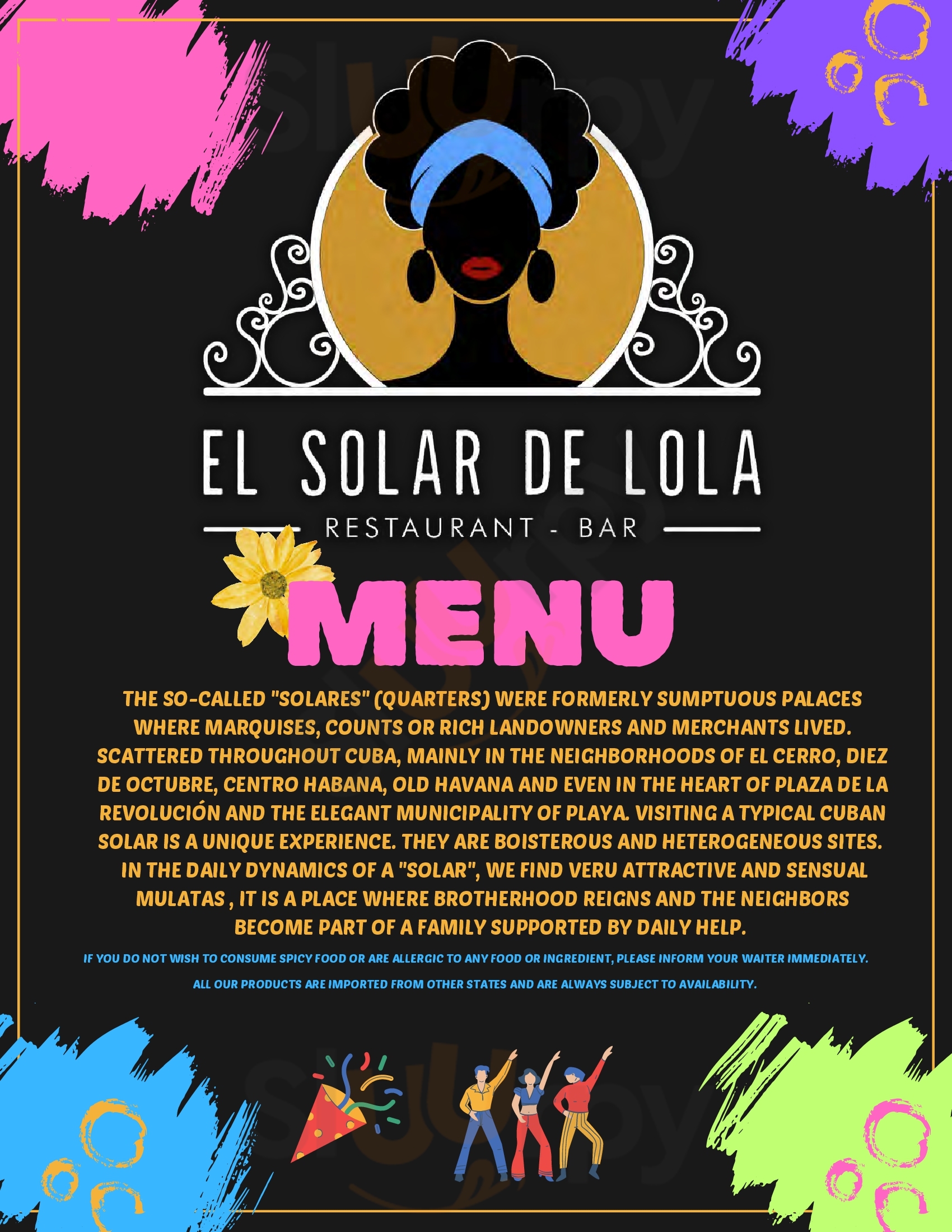 El Solar De Lola Cozumel Menu - 1