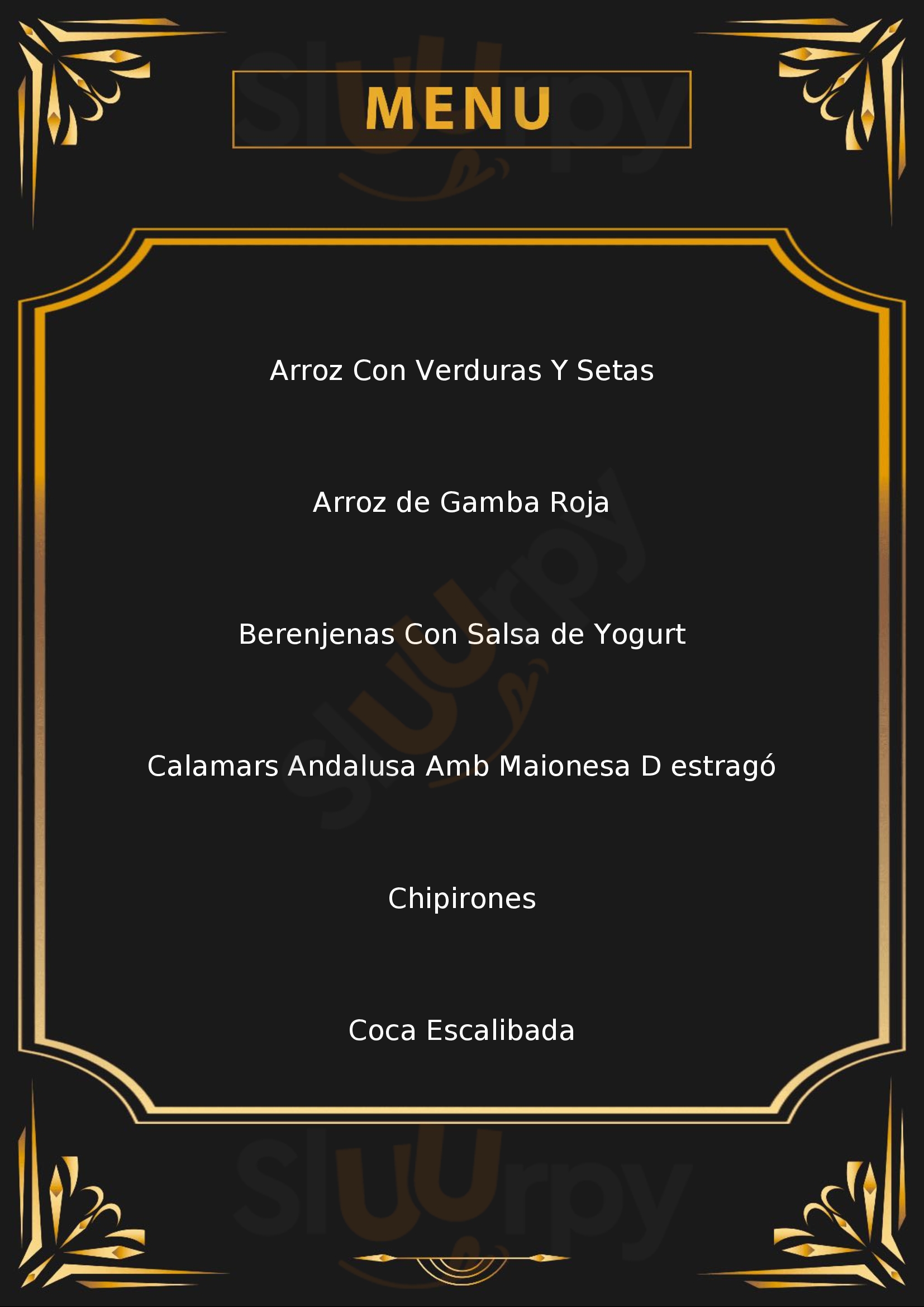 La Bendita Barcelona Menu - 1