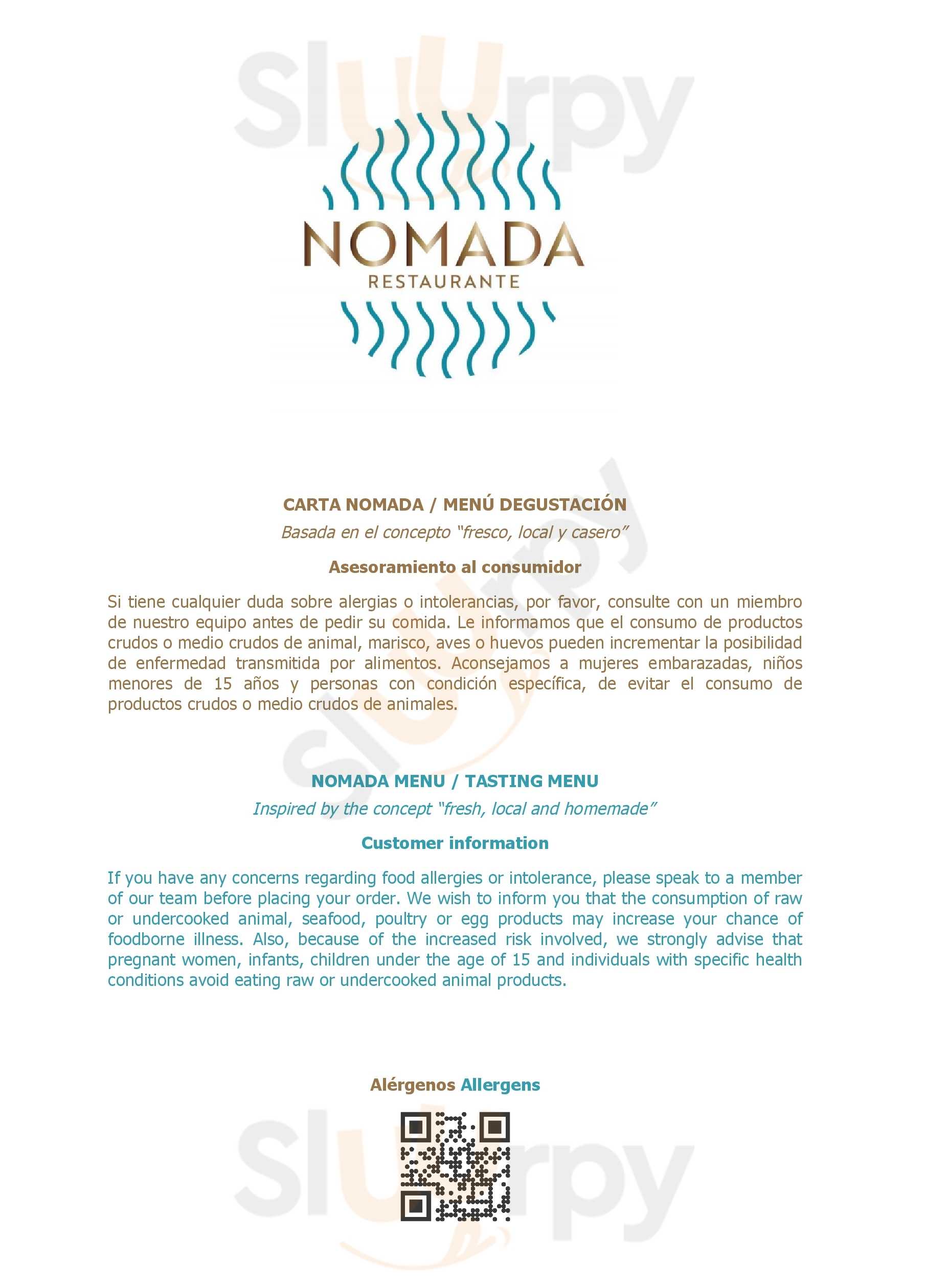 Restaurante Nomada Denia Menu - 1