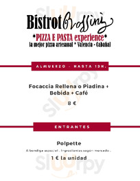 Restaurante Bistrot Rossini menu