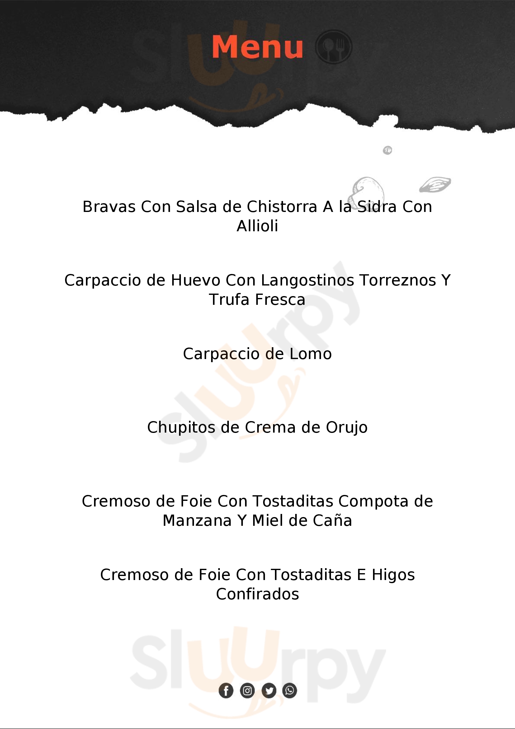 Paniagua Esparraguera Menu - 1