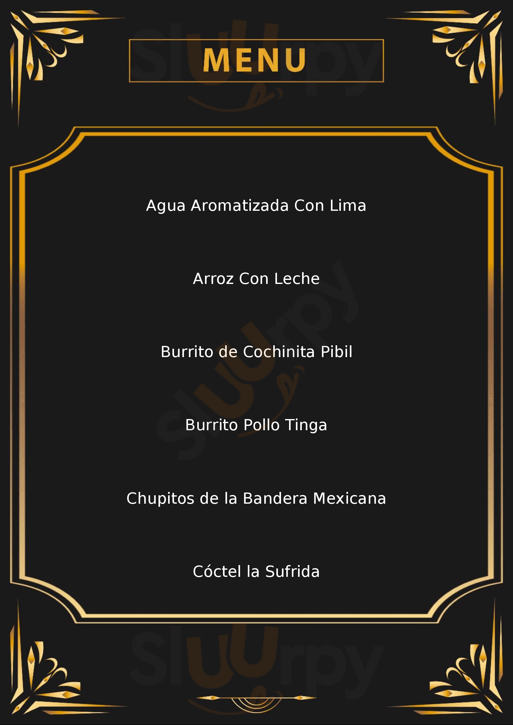 La Sufrida - Restaurante Mexicano Murcia Menu - 1