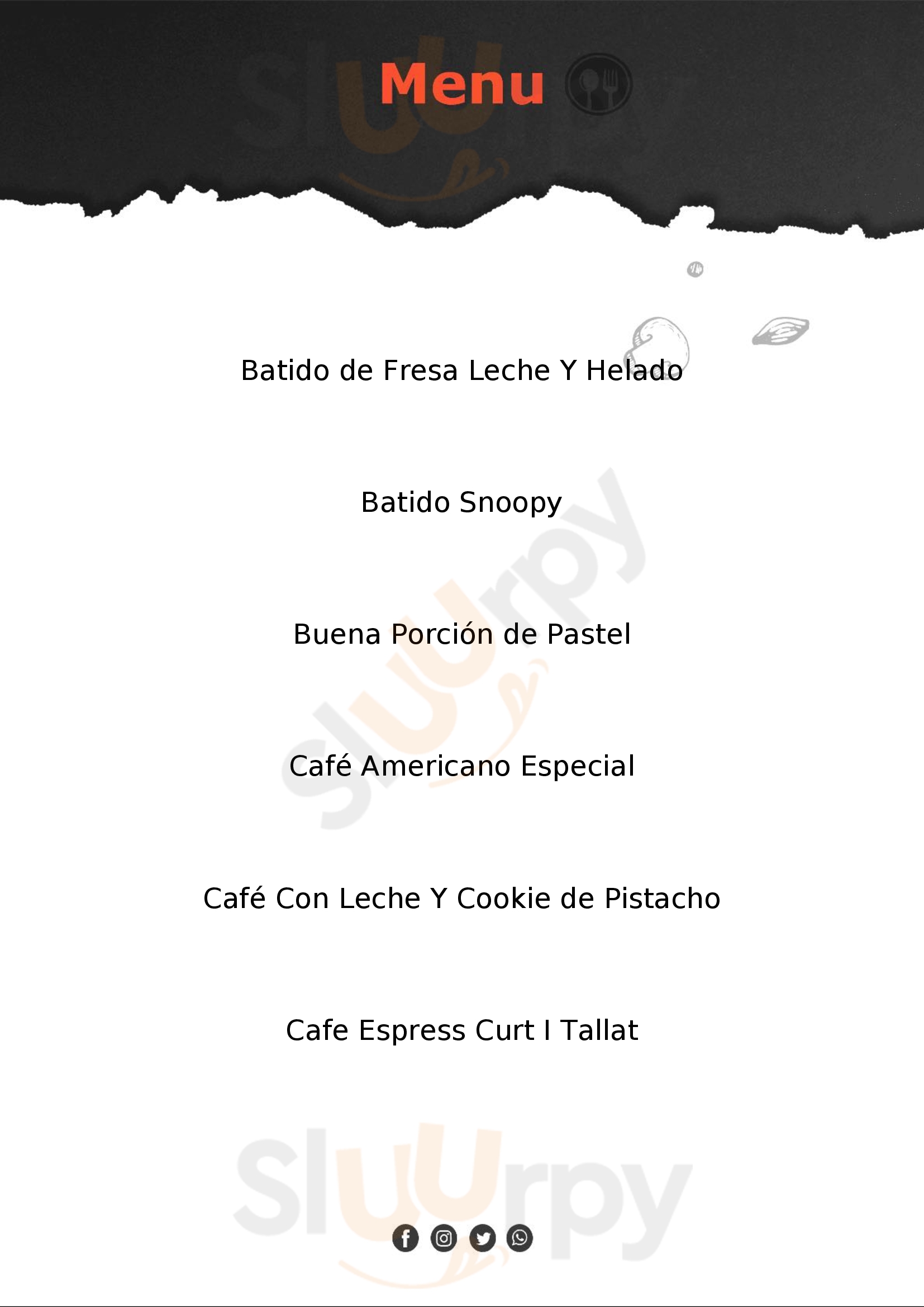 Hagrid's Cafe Sant Celoni Menu - 1