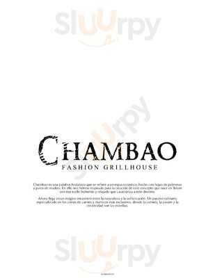 Chambao Madrid menu
